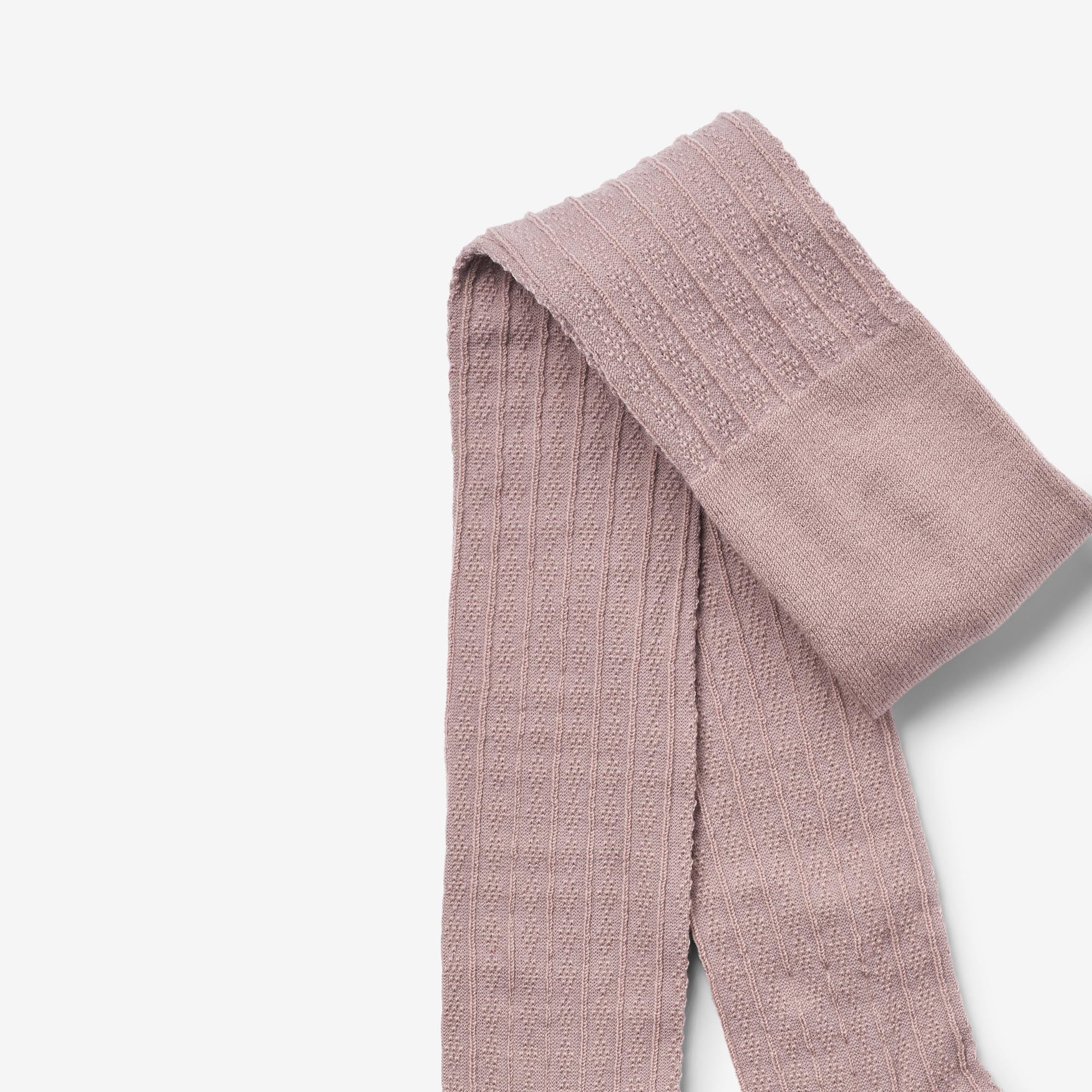 Sæt Af To Uld Blonde Strømpebukser Karla - dry rose