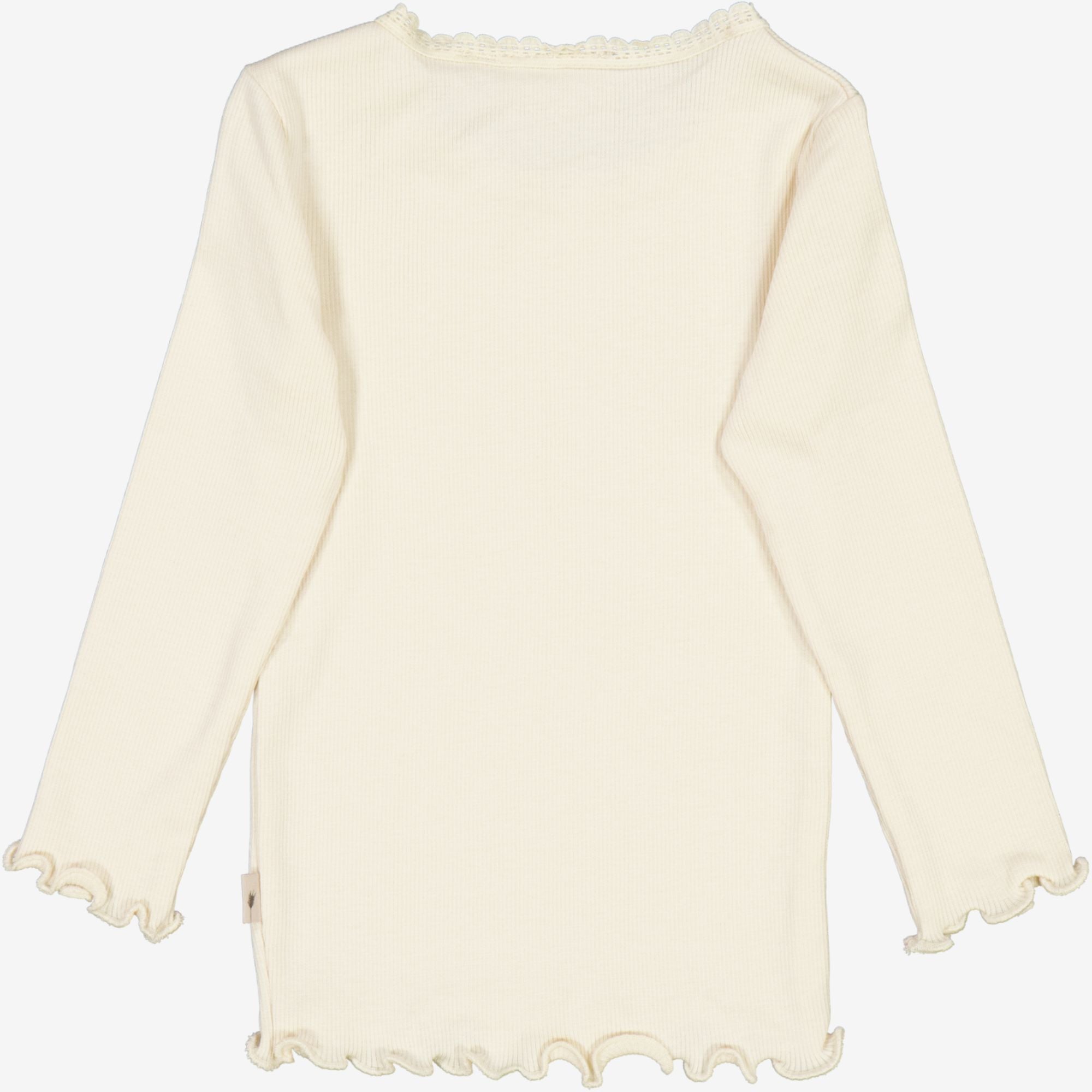 Blonde Rib T-Shirt LS | Baby - eggshell