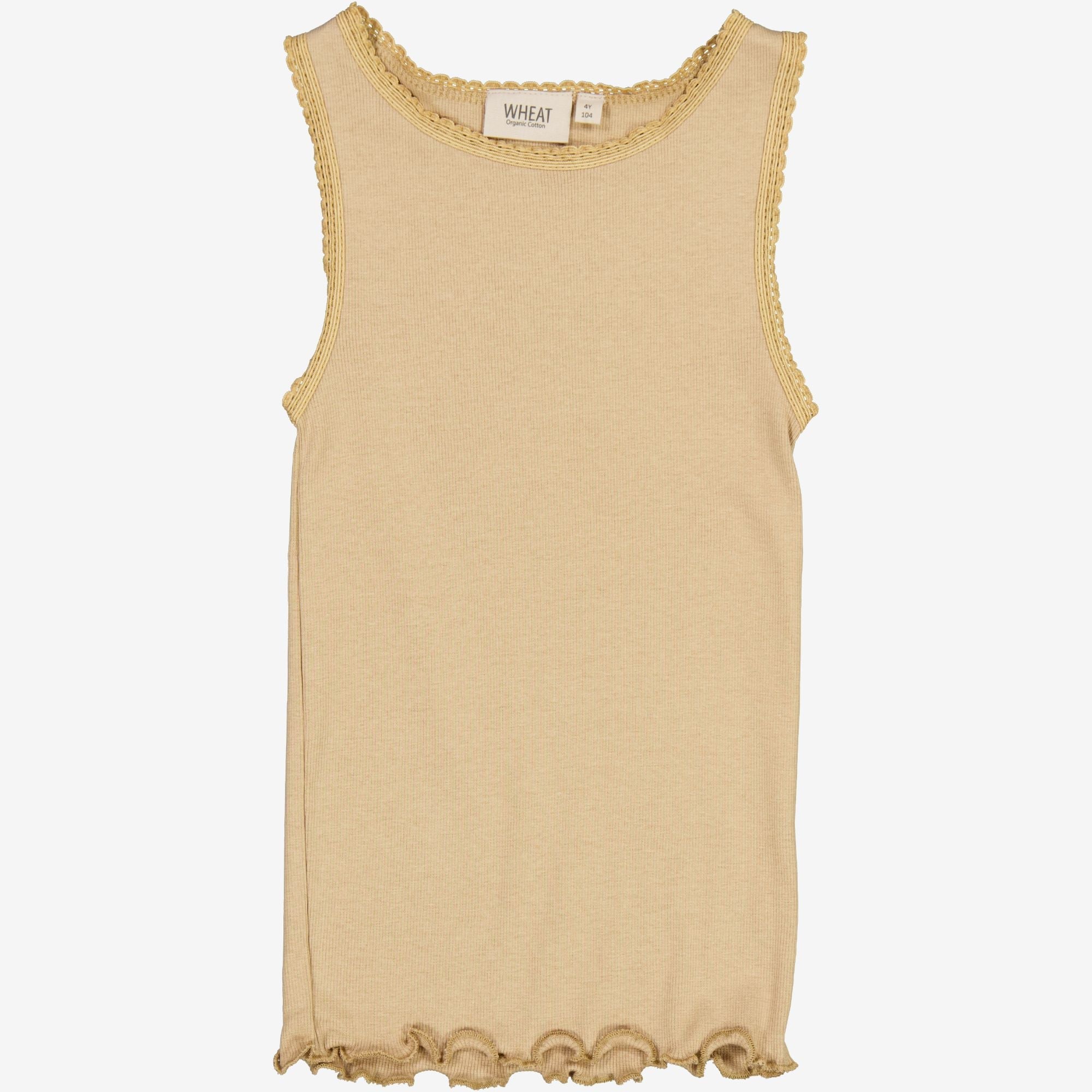 Wheat Main Blonde Rib Top Jersey Tops and T-Shirts 3308 latte