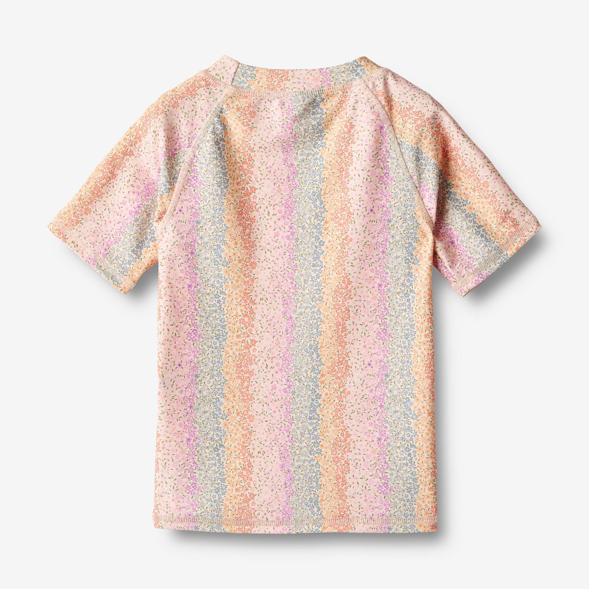 Kortærmet Bade T-shirt Jackie - rainbow flowers