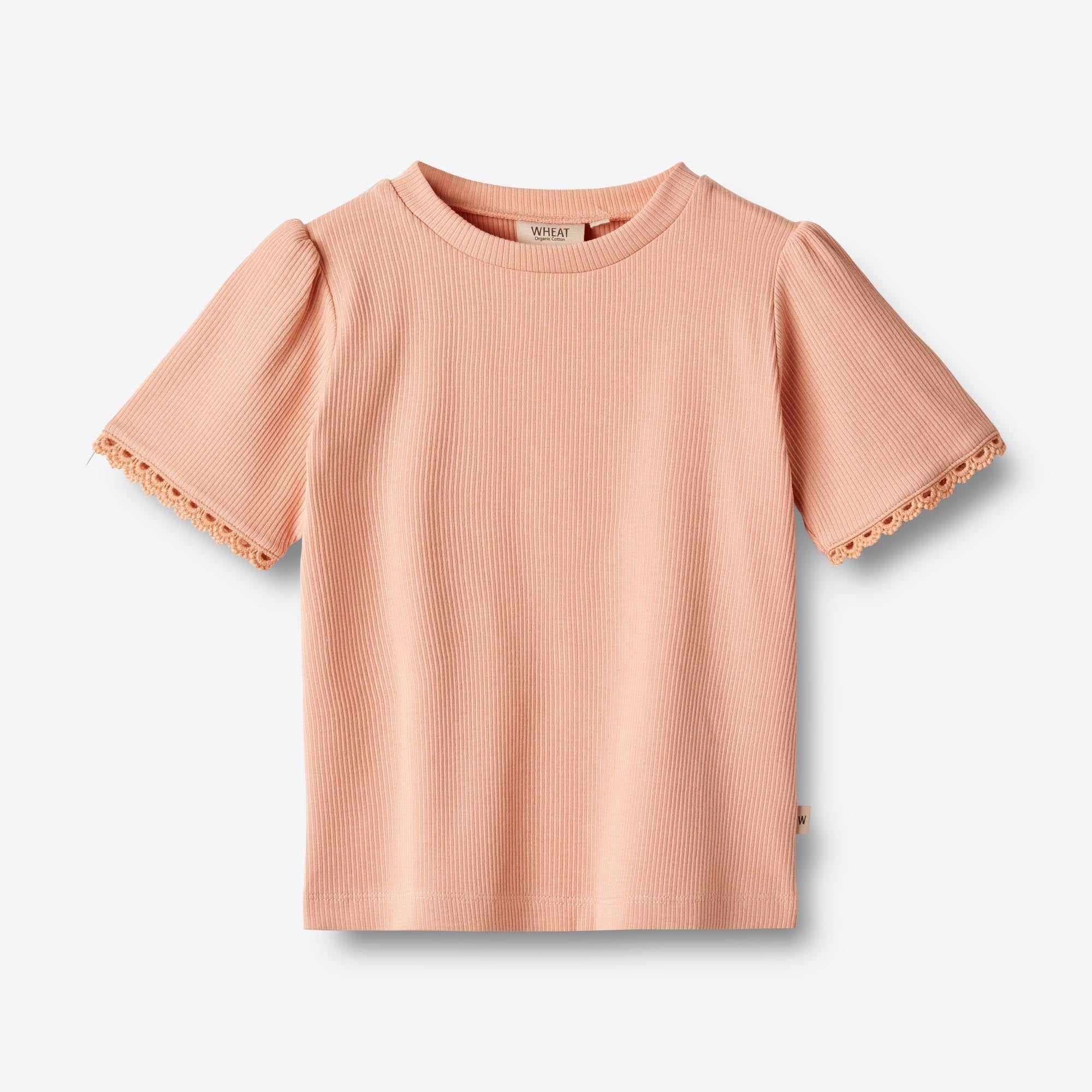 Wheat Main Kortærmet T-shirt Iris Jersey Tops and T-Shirts 2563 soft coral