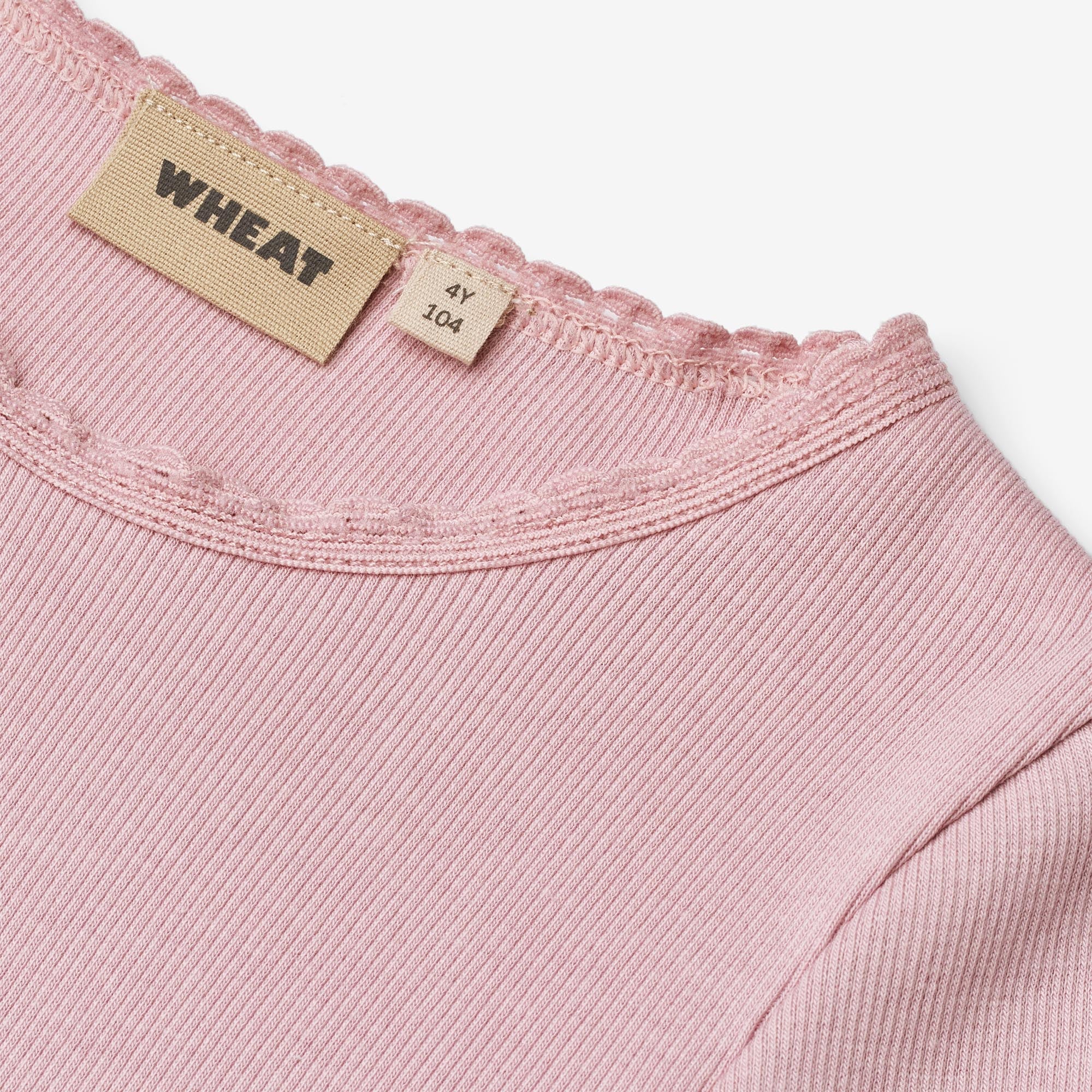 Langærmet Rib T-Shirt Reese - lavender mist