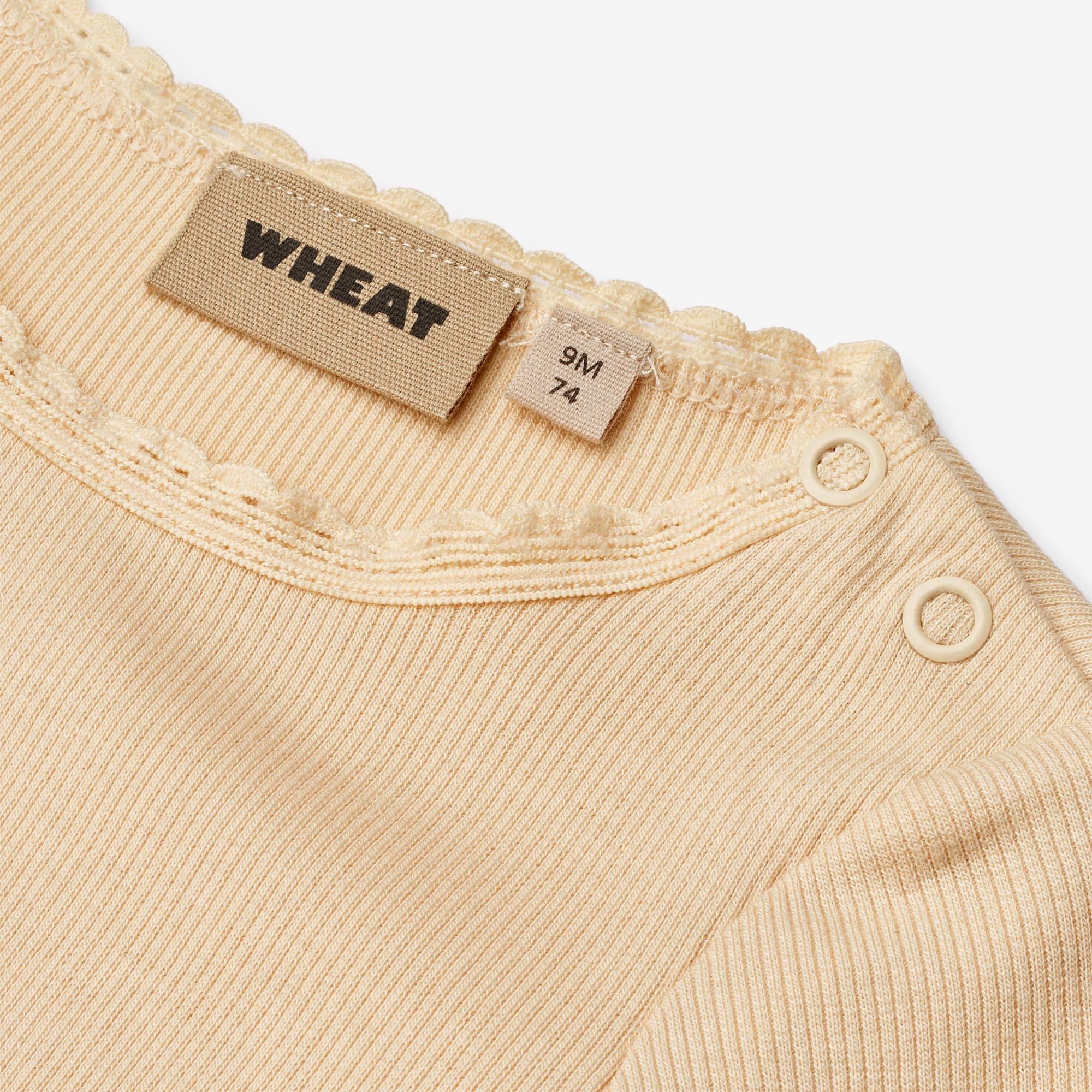 Langærmet Rib T-Shirt Reese - macadamia