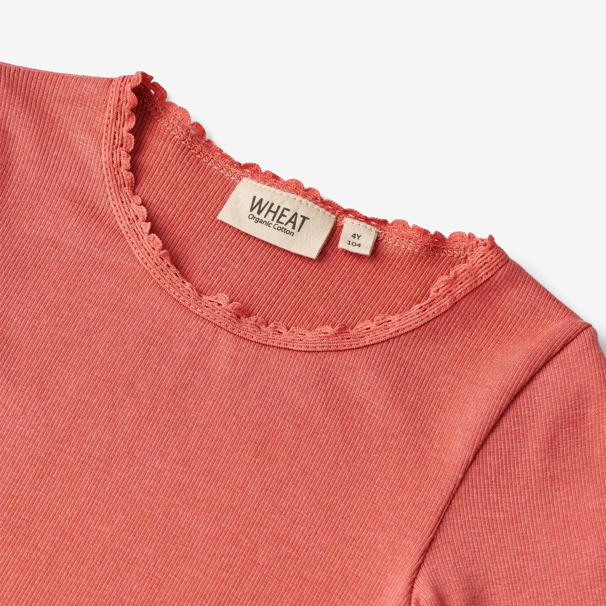 Langærmet Rib T-shirt Reese - faded rose