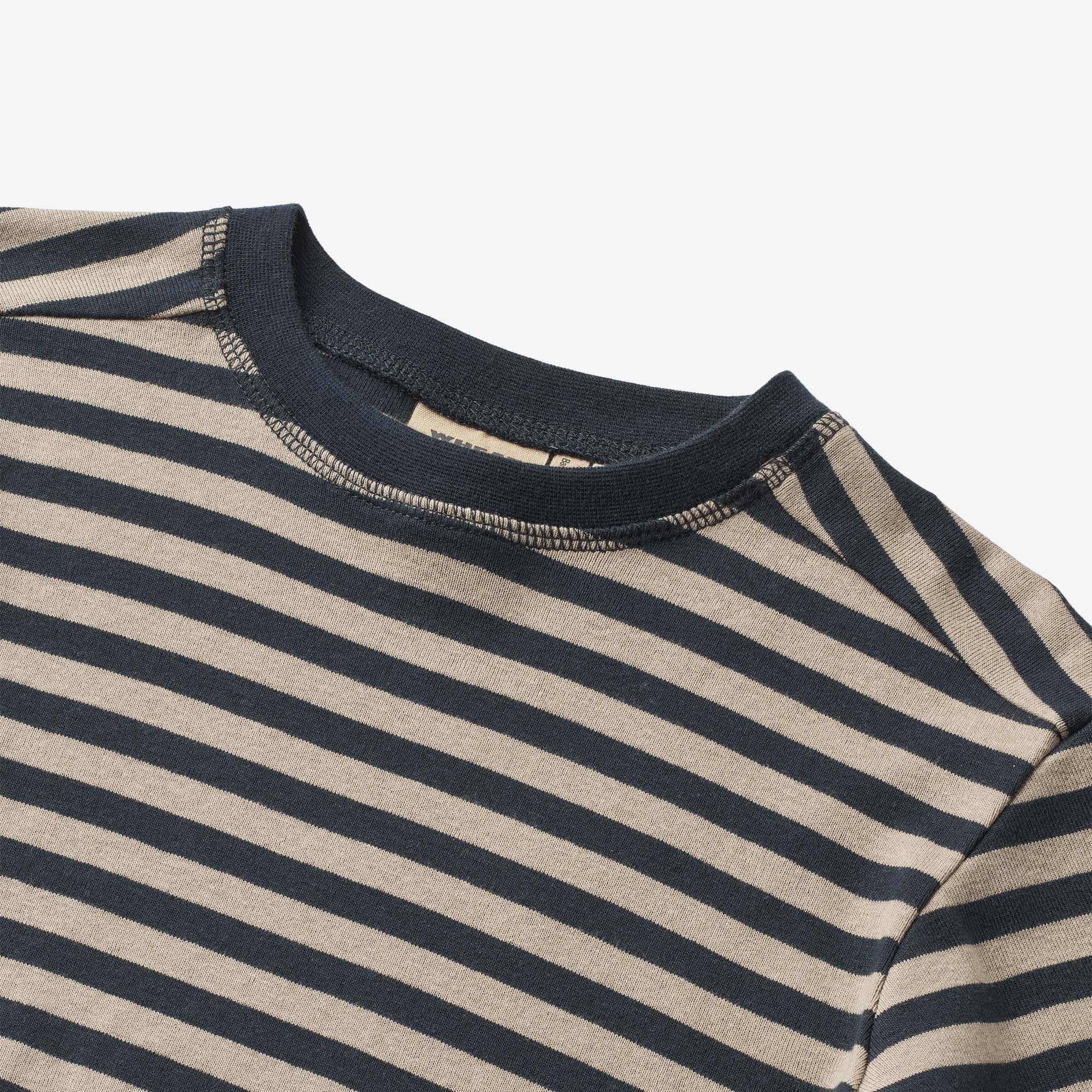 Langærmet T-shirt Frans - navy stripe