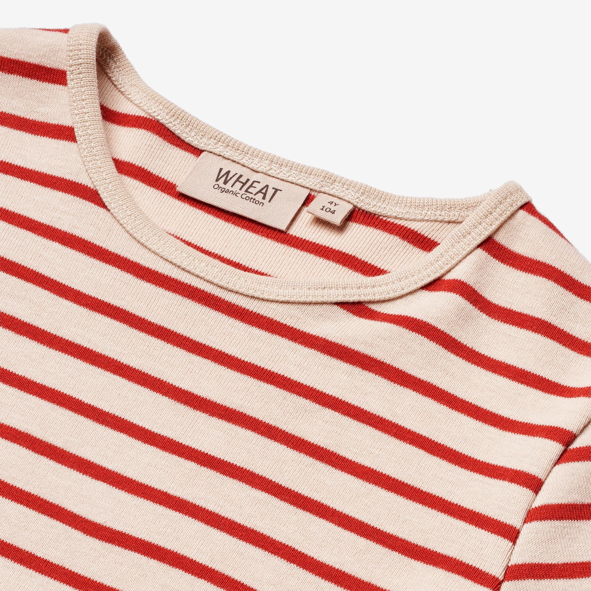 Langærmet T-shirt Stig - red stripe