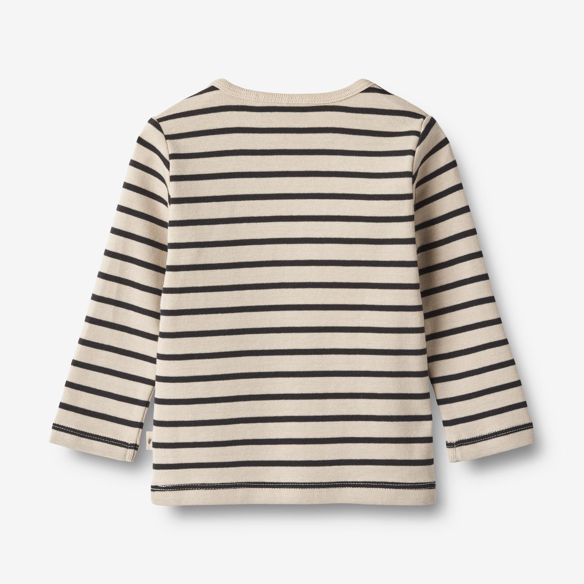 Langærmet T-shirt Stig - navy stripe