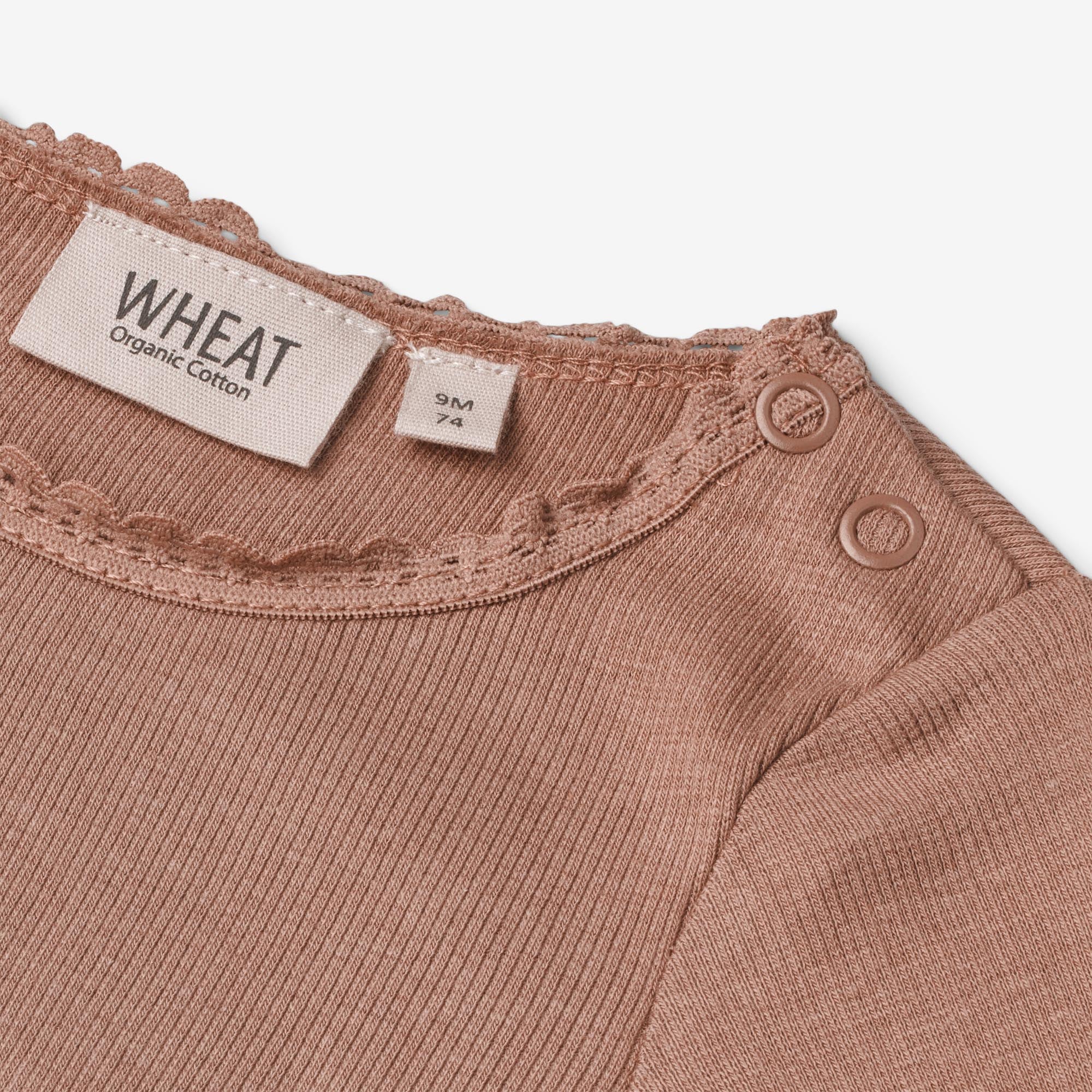 Langærmet Rib T-shirt Reese | Baby - rose dust