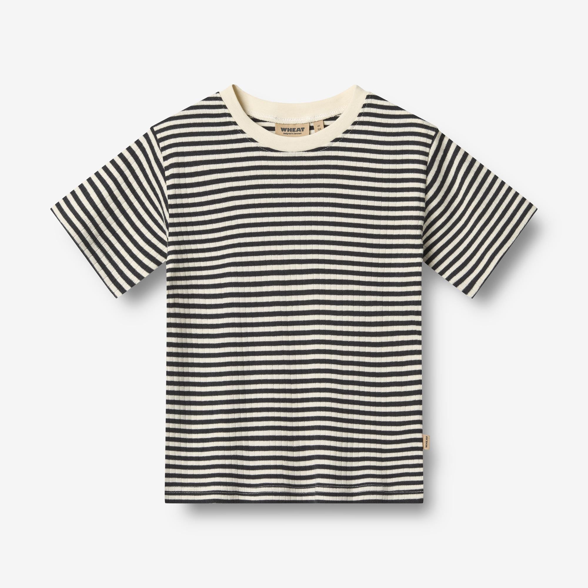 Sæt af 2 Kortærmet T-shirts Fabian - navy rib stripe