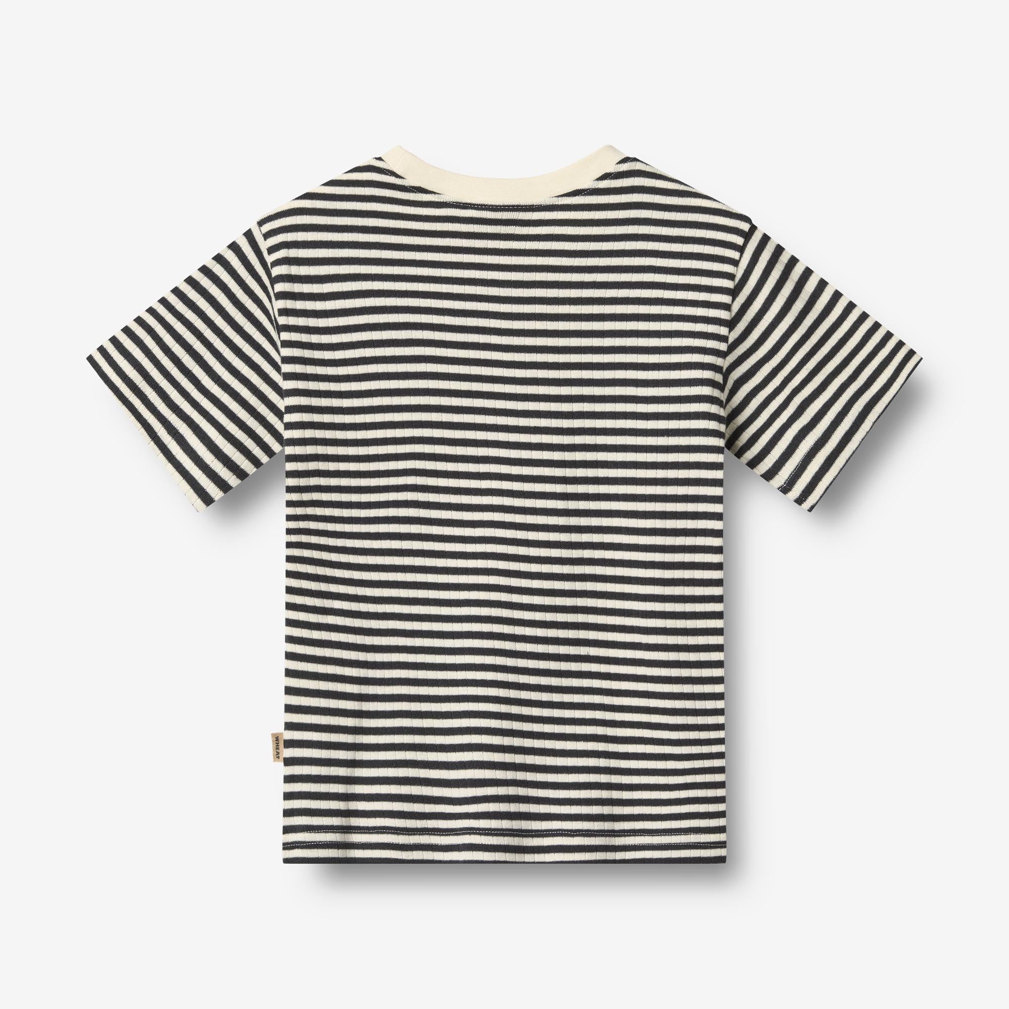 Sæt af 2 Kortærmet T-shirts Fabian - navy rib stripe