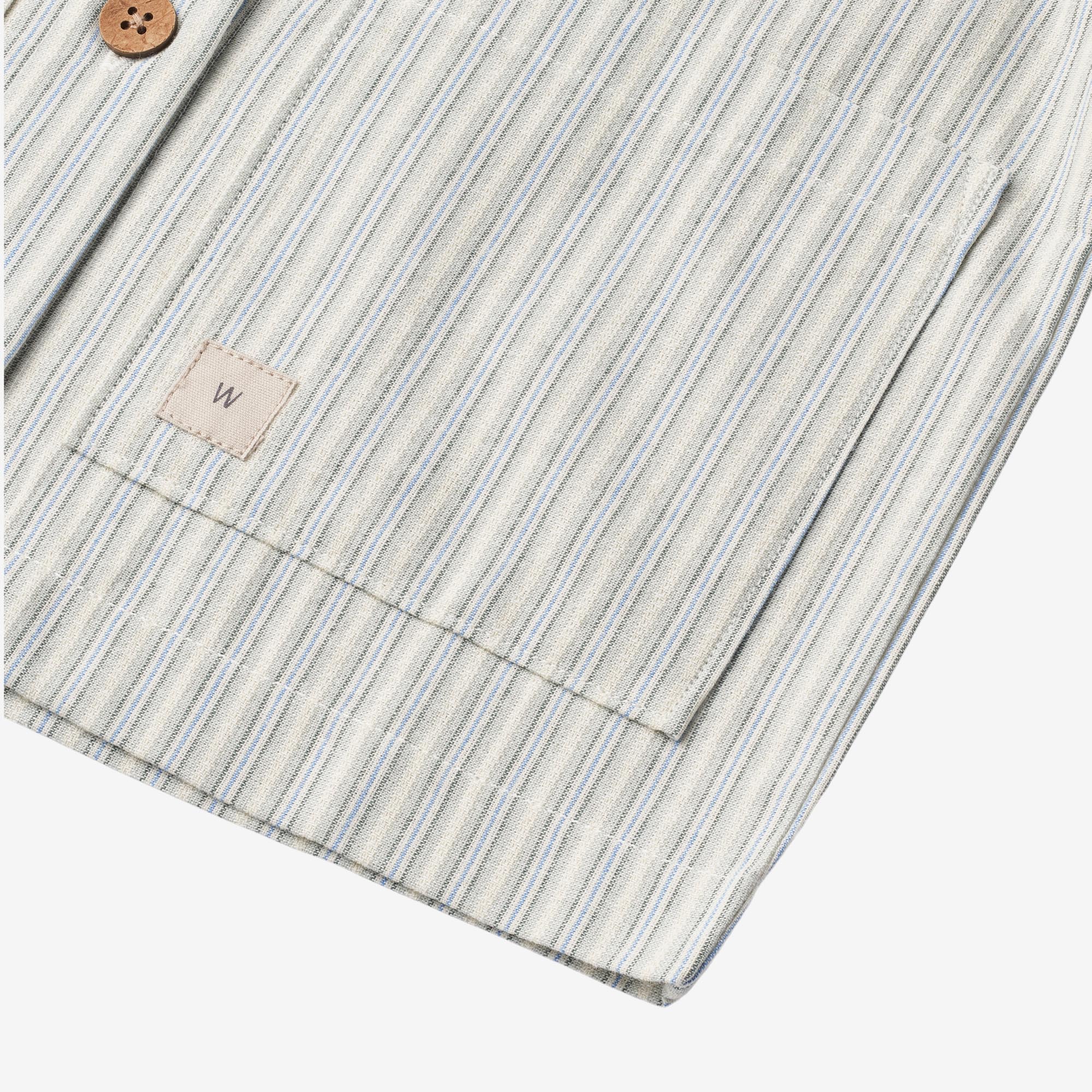 Skjortejakke Ghita - aquablue stripe