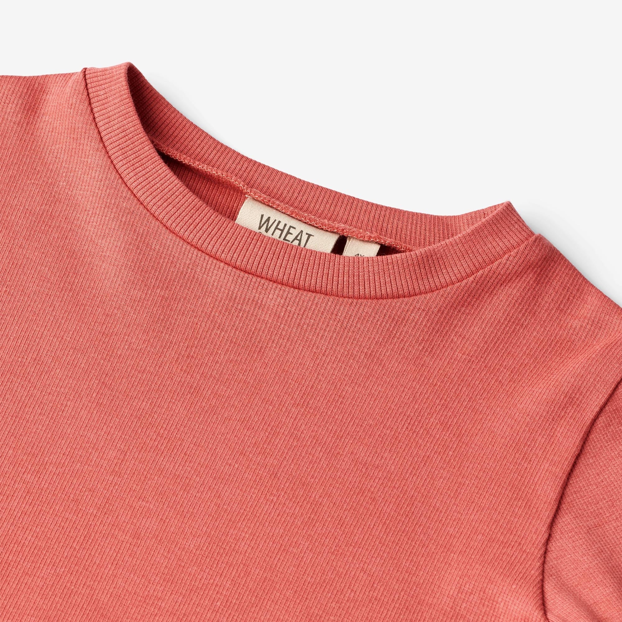Langærmet Rib T-shirt Else - faded rose