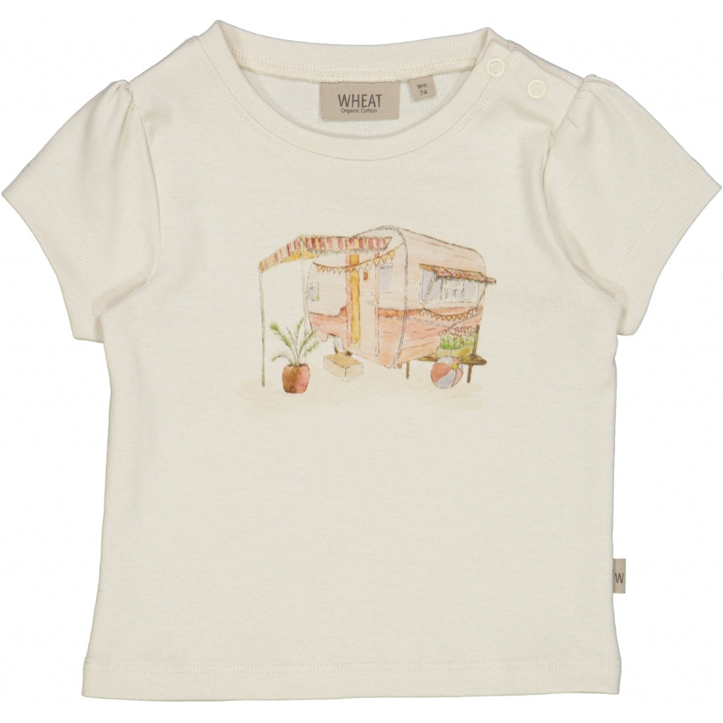 Wheat Main T-Shirt Ferieliv Jersey Tops and T-Shirts 3129 eggshell