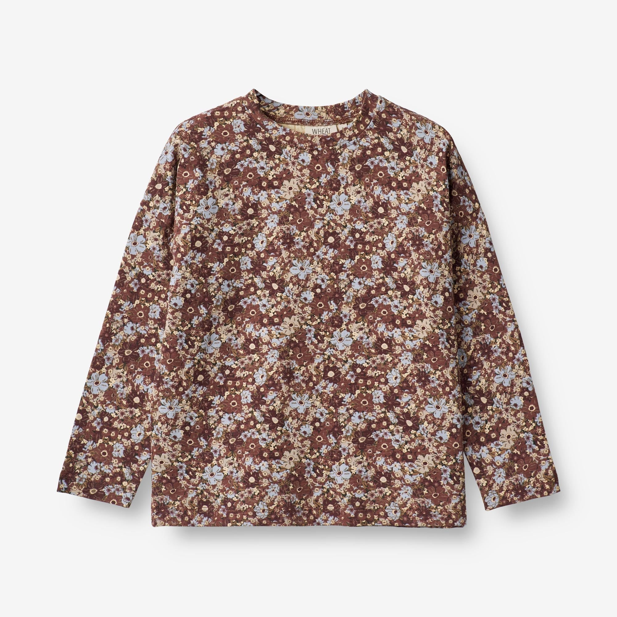 Wheat Main Langærmet T-Shirt Thilda Jersey Tops and T-Shirts 9407 flowers in plenty