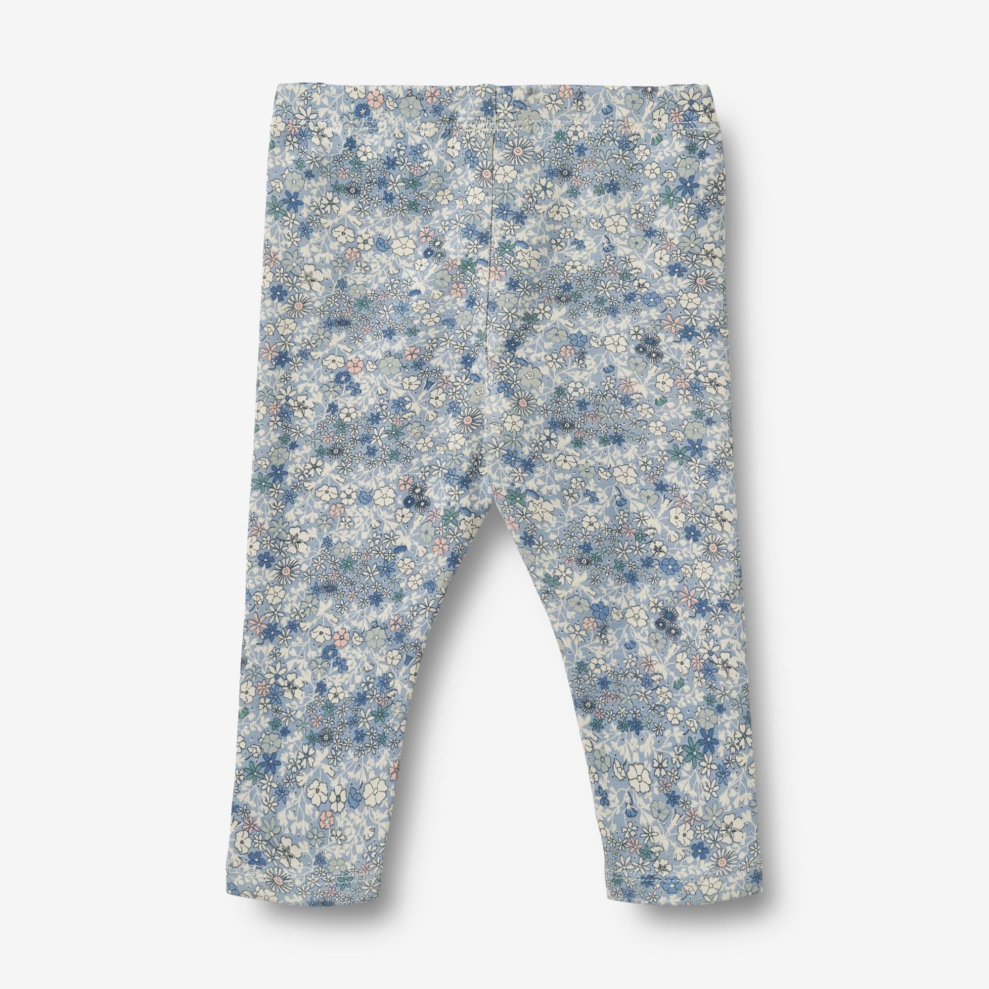 Jersey Leggings Jules - blue summer flowers