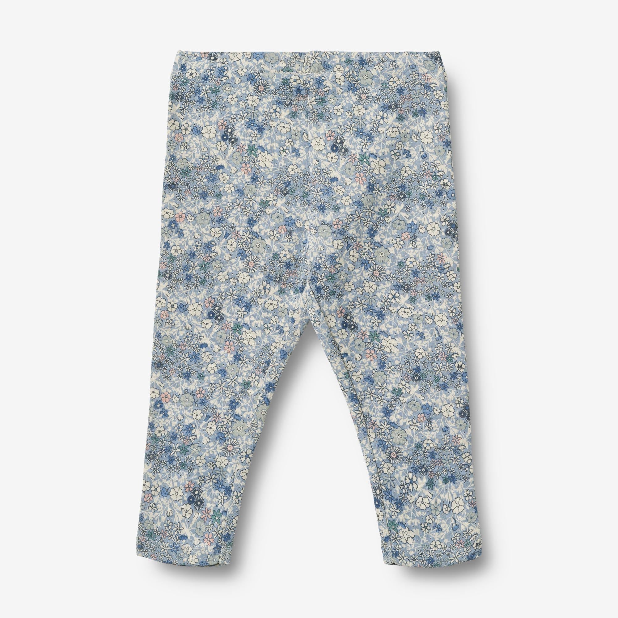Jersey Leggings Jules - blue summer flowers