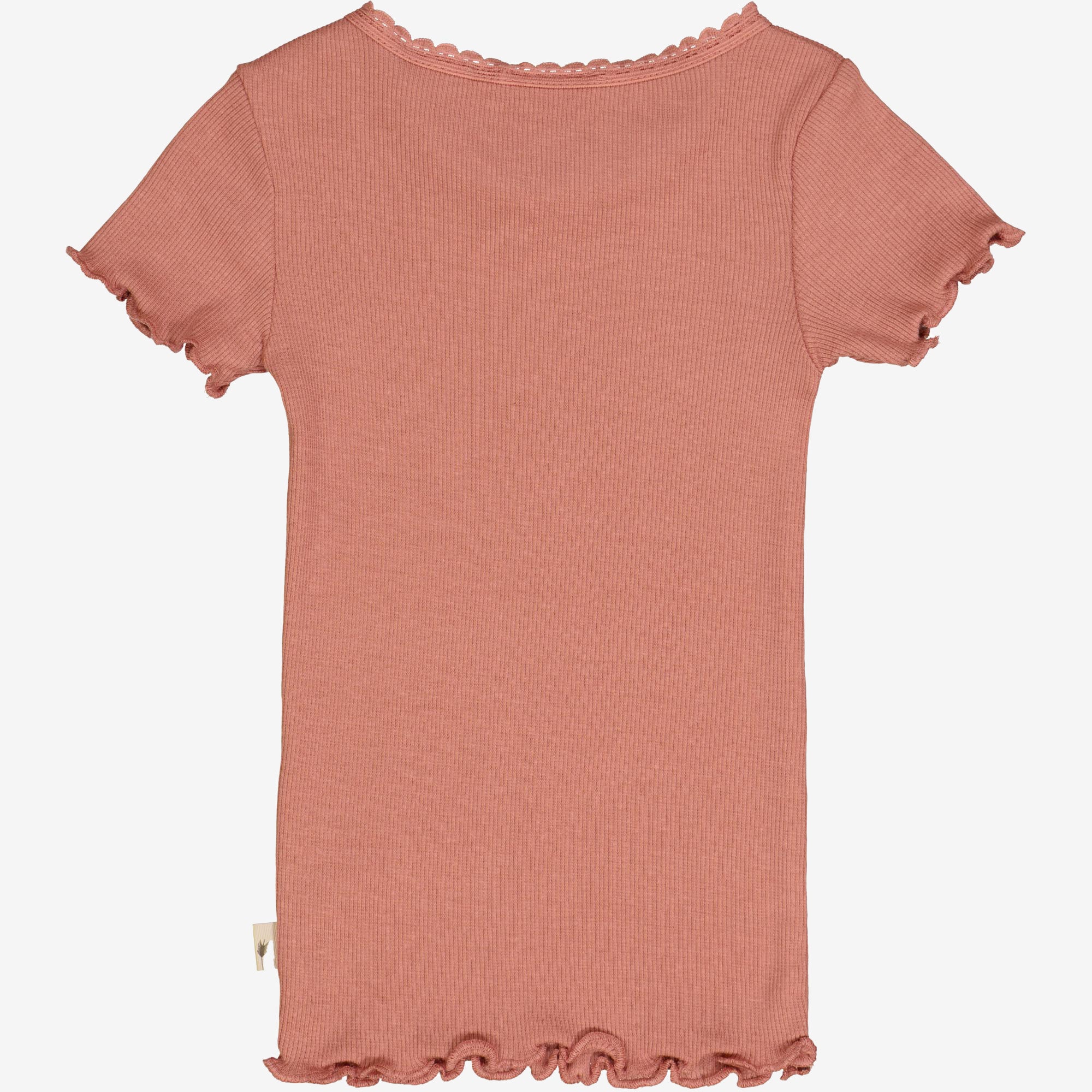 Kortærmet Blonde Rib T-Shirt | Baby - old rose