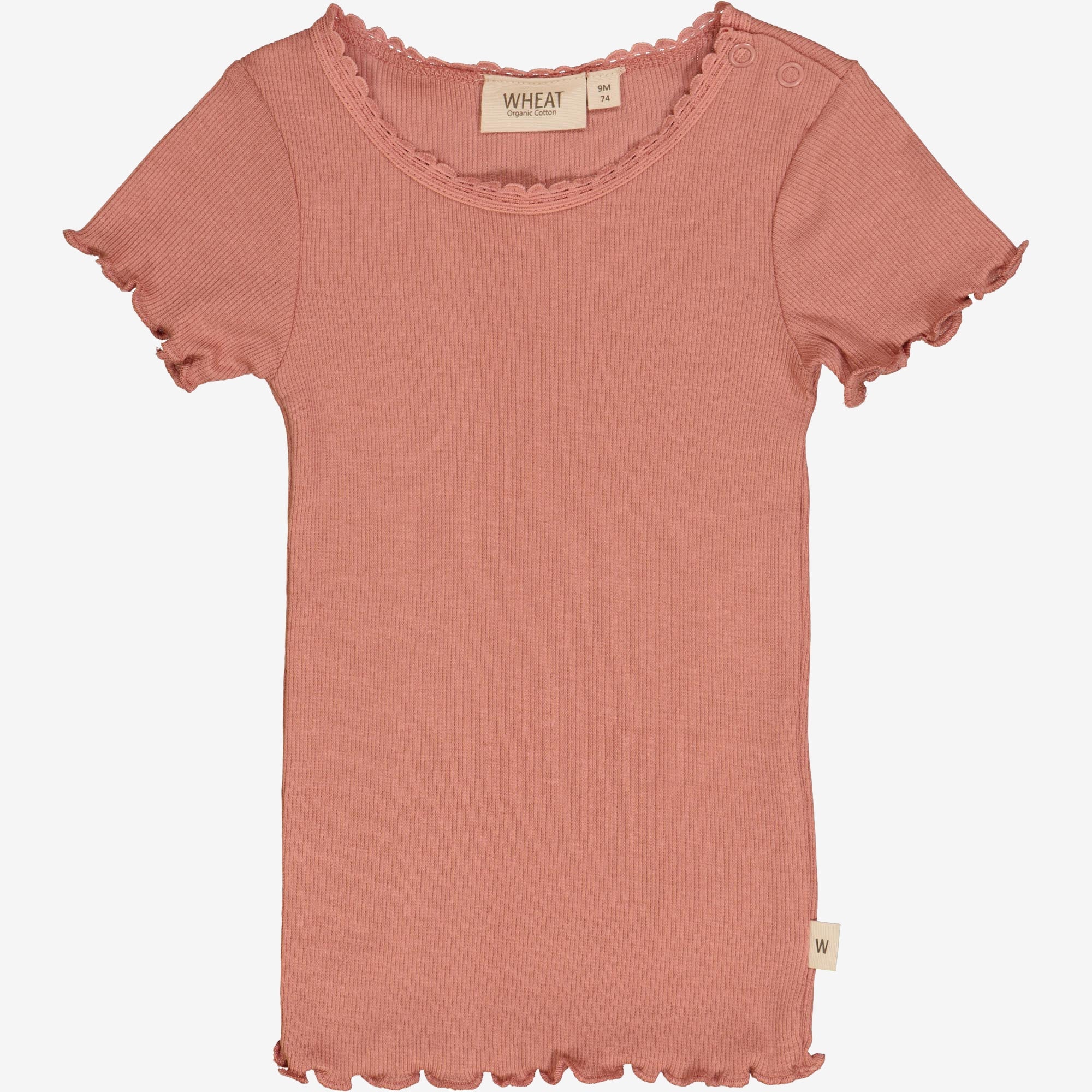 Wheat Main Kortærmet Blonde Rib T-Shirt | Baby Jersey Tops and T-Shirts 2021 old rose