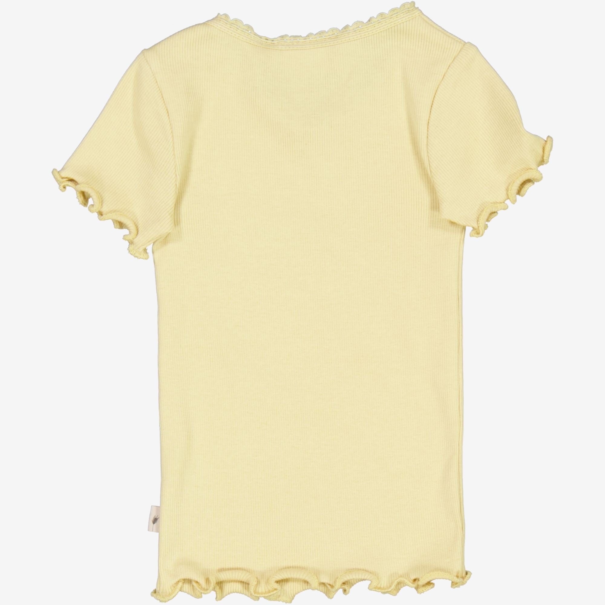 Kortærmet Blonde Rib T-Shirt | Baby - yellow dream