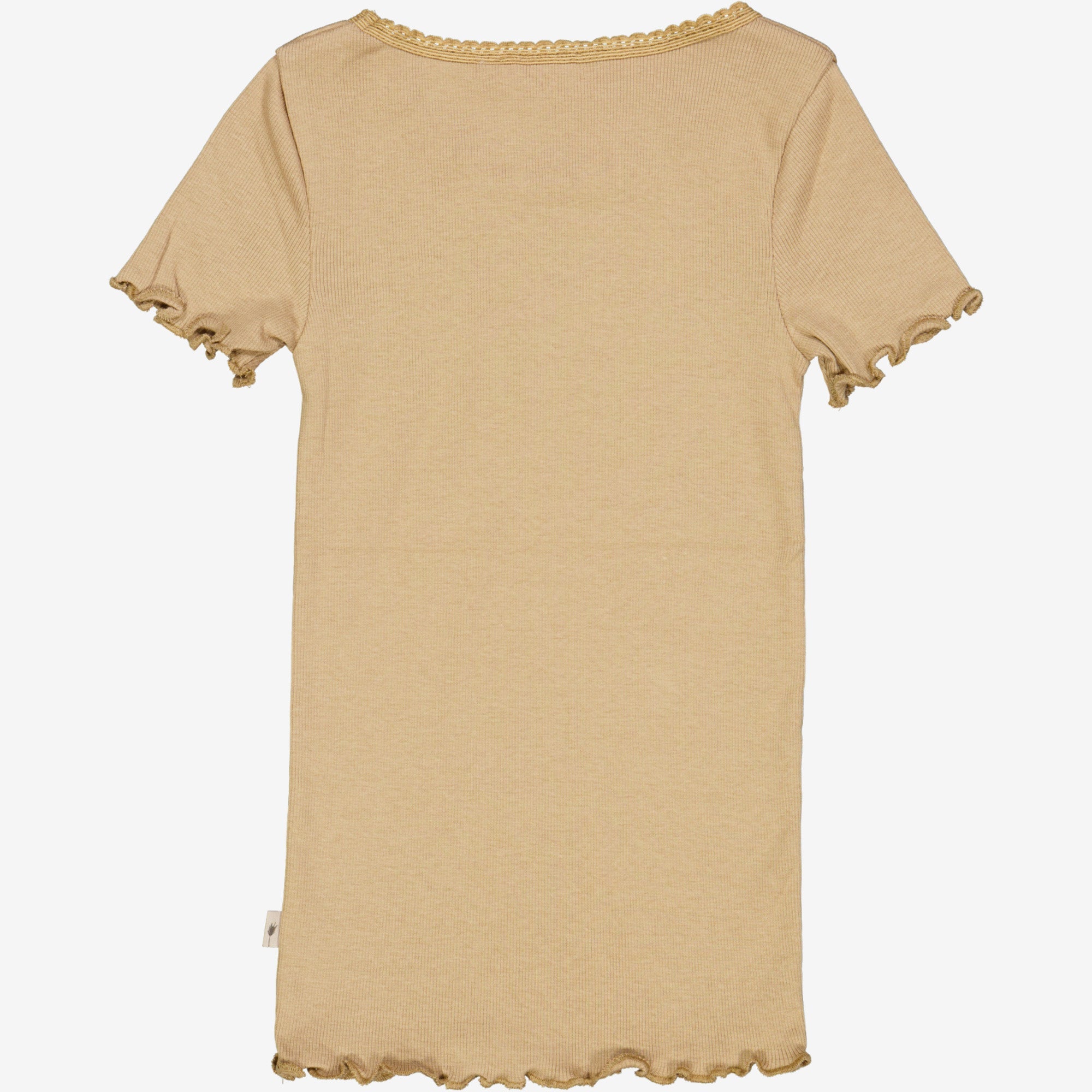 Kortærmet Blonde Rib T-shirt - latte