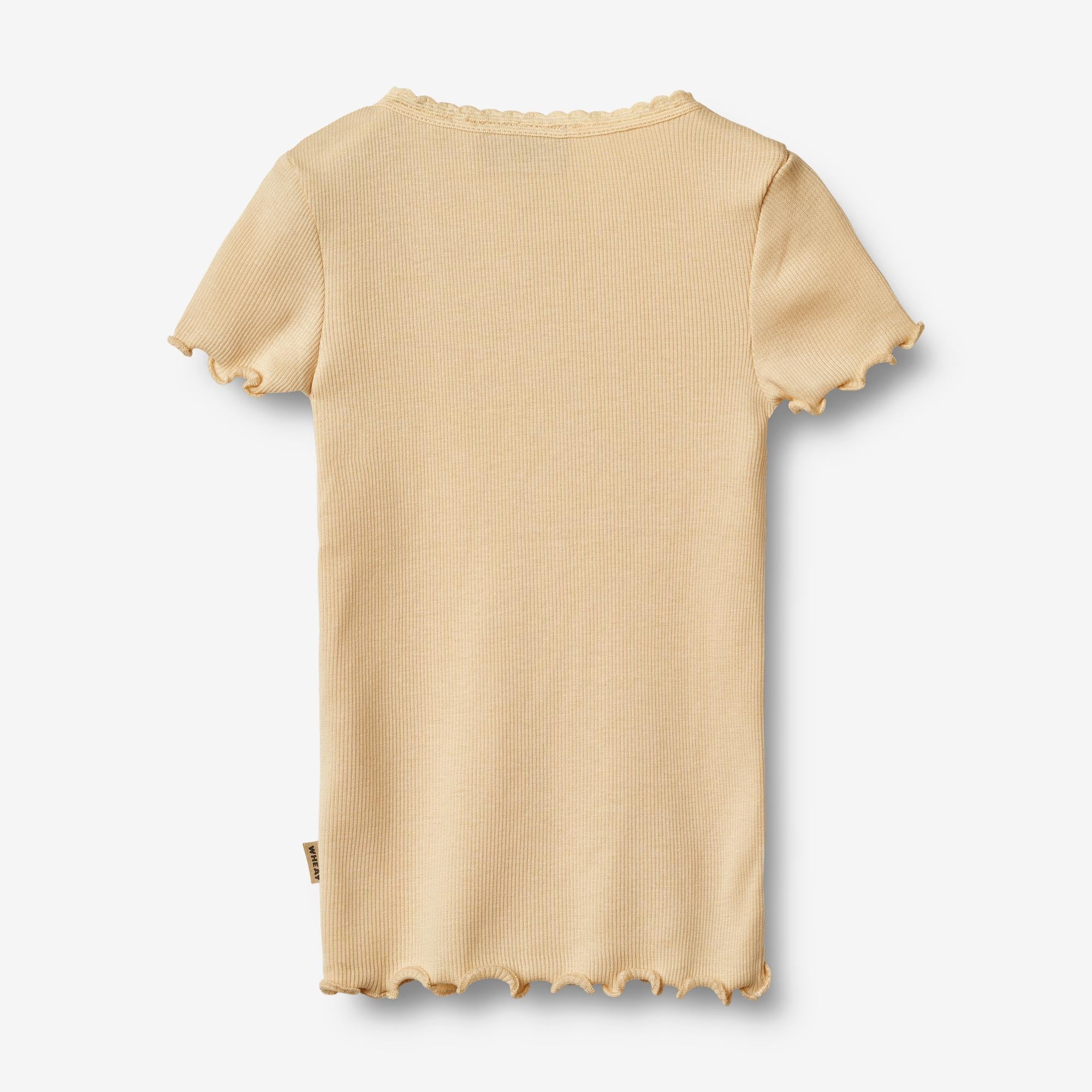 Kortærmet Rib T-Shirt Katie - macadamia