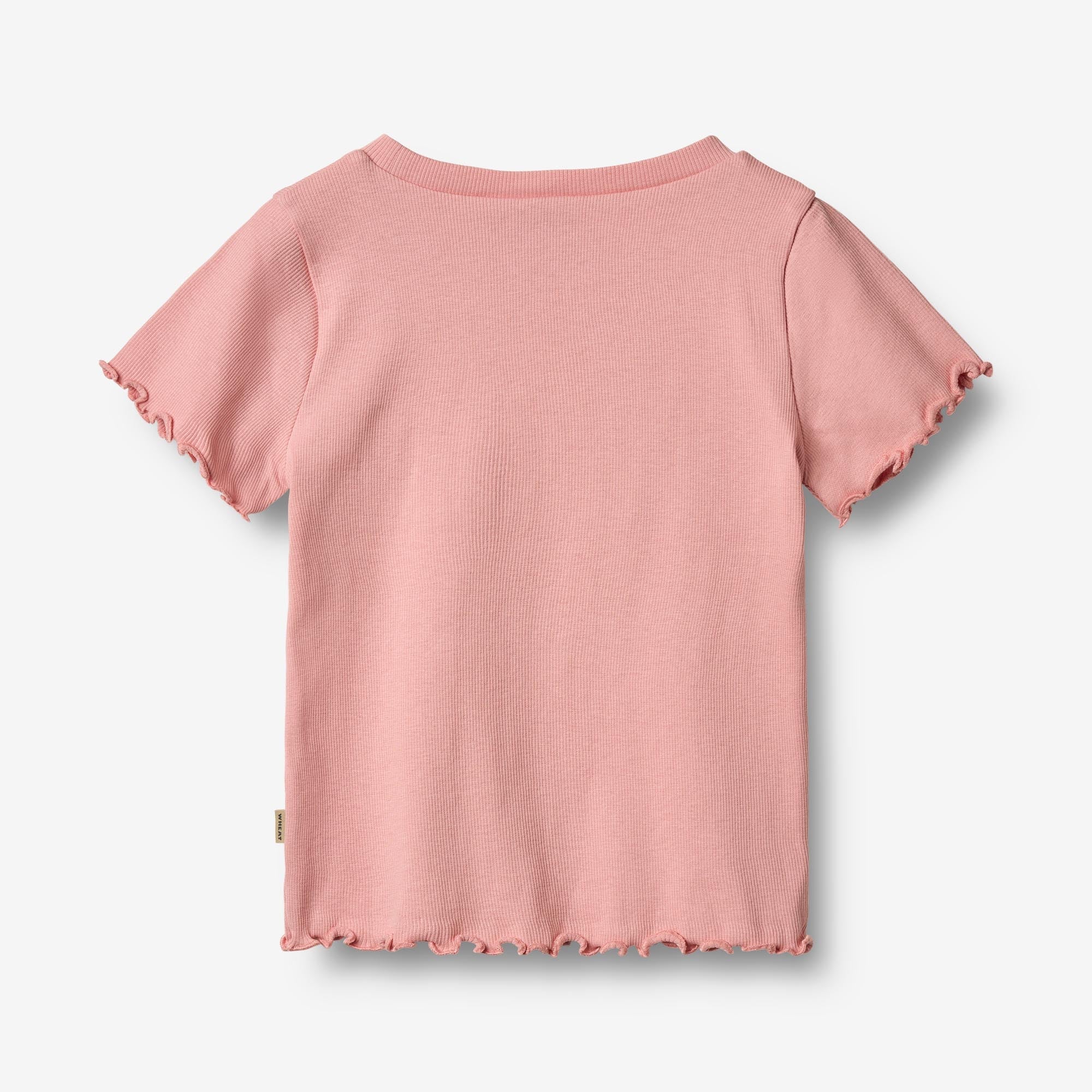 Kortærmet Rib T-shirt Alicia - rose