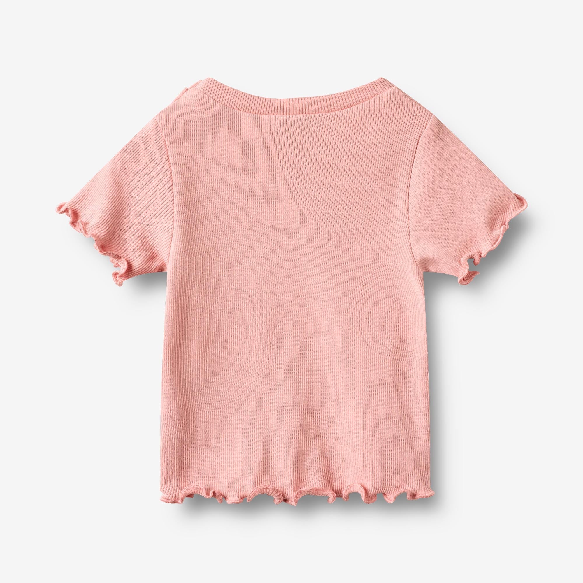 Kortærmet Rib T-shirt Alicia - rose
