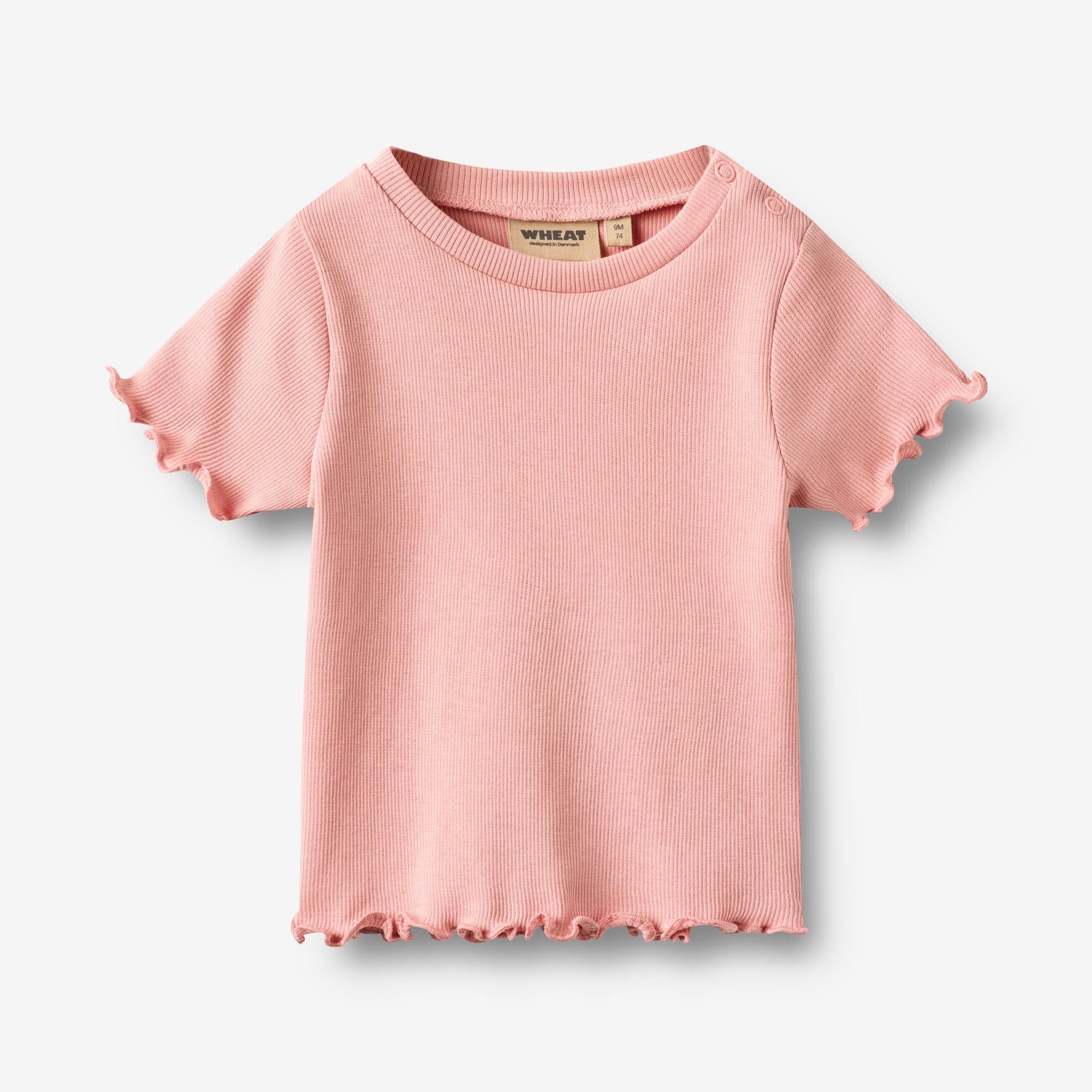 Wheat Main Kortærmet Rib T-shirt Alicia T-Shirt 2026 rose