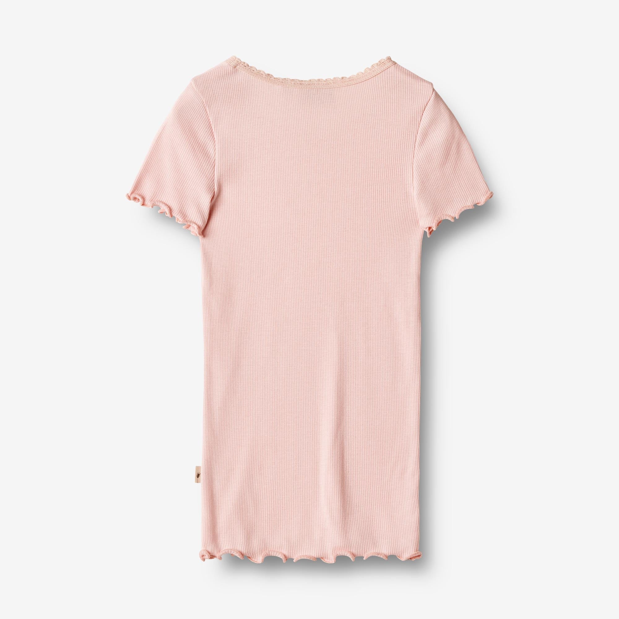 Kortærmet Rib T-shirt Katie - rose ballet