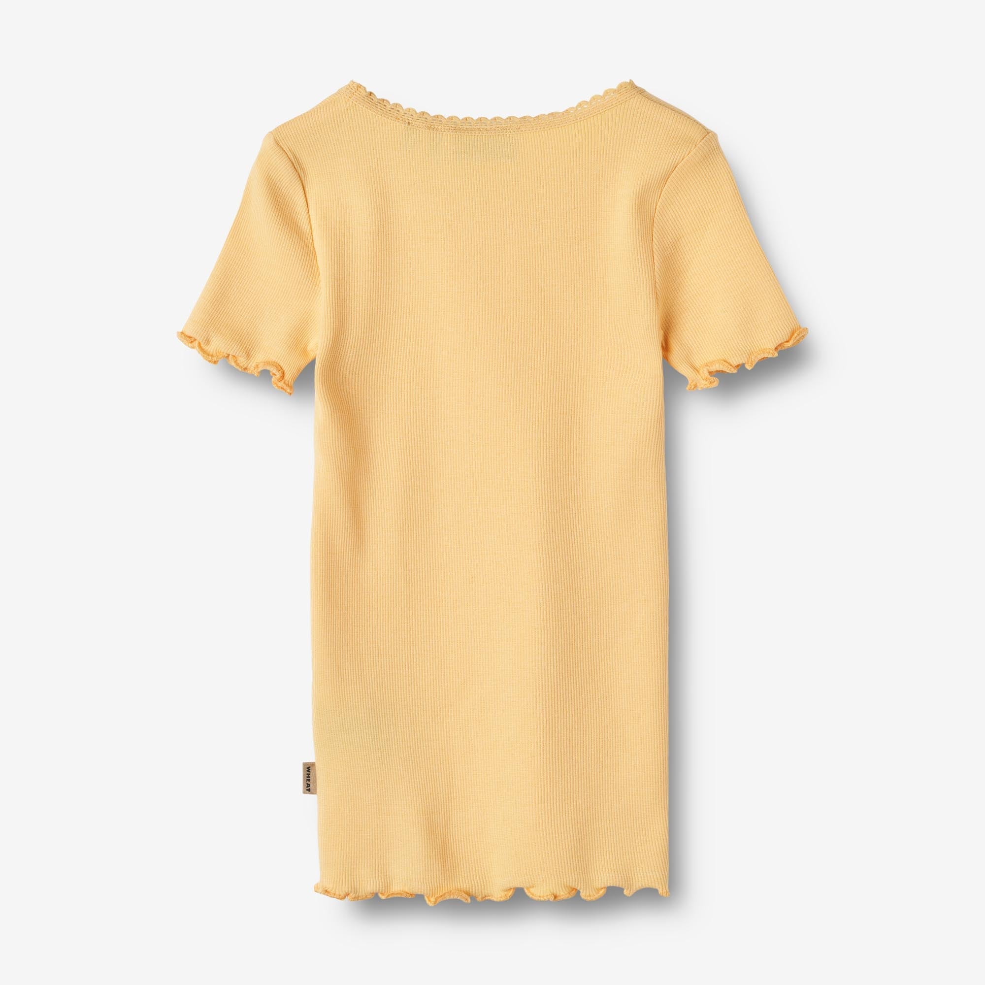Kortærmet Rib T-shirt Katie - pale apricot