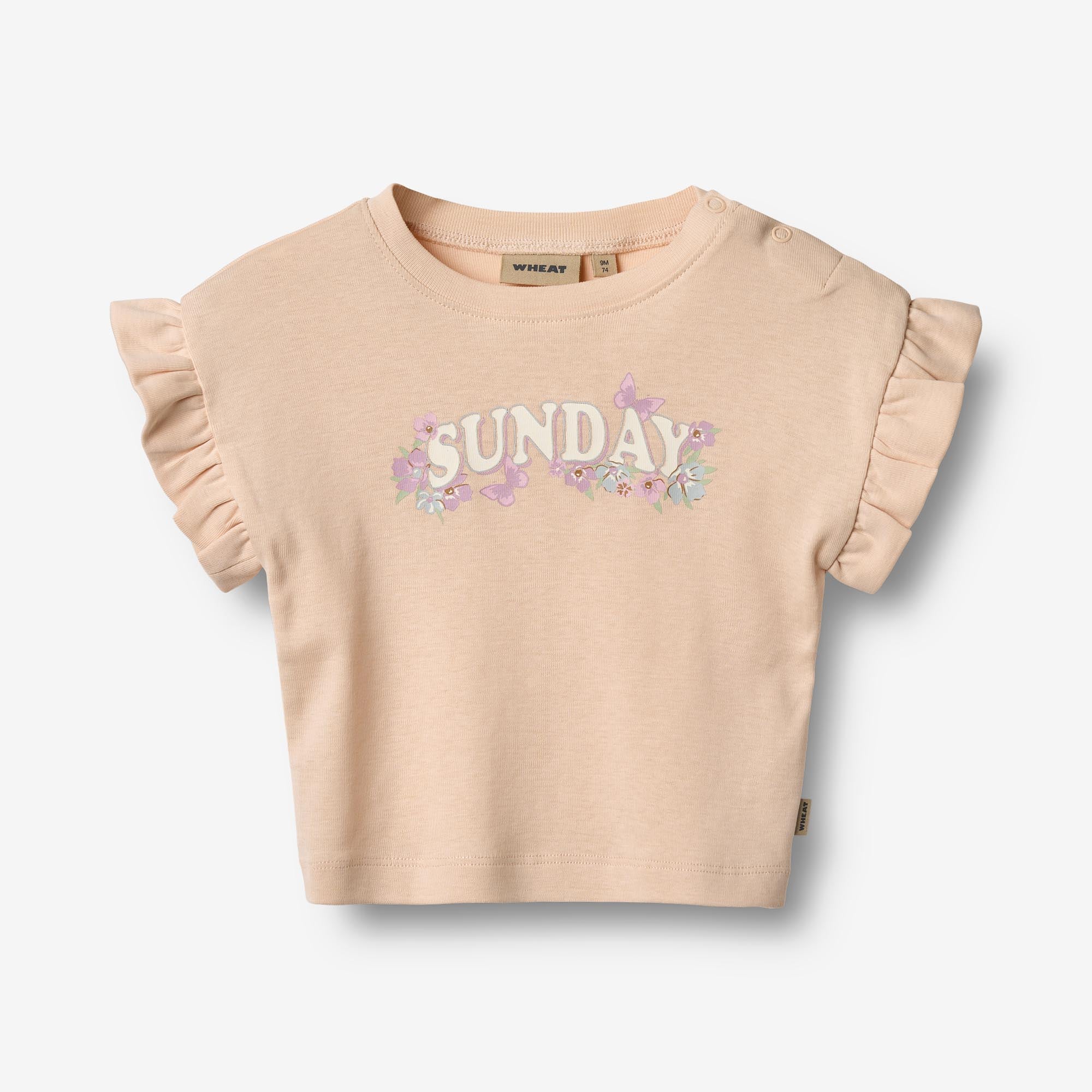 Wheat Main Kortærmet T-Shirt Esther Jersey Tops and T-Shirts 9438 rose water