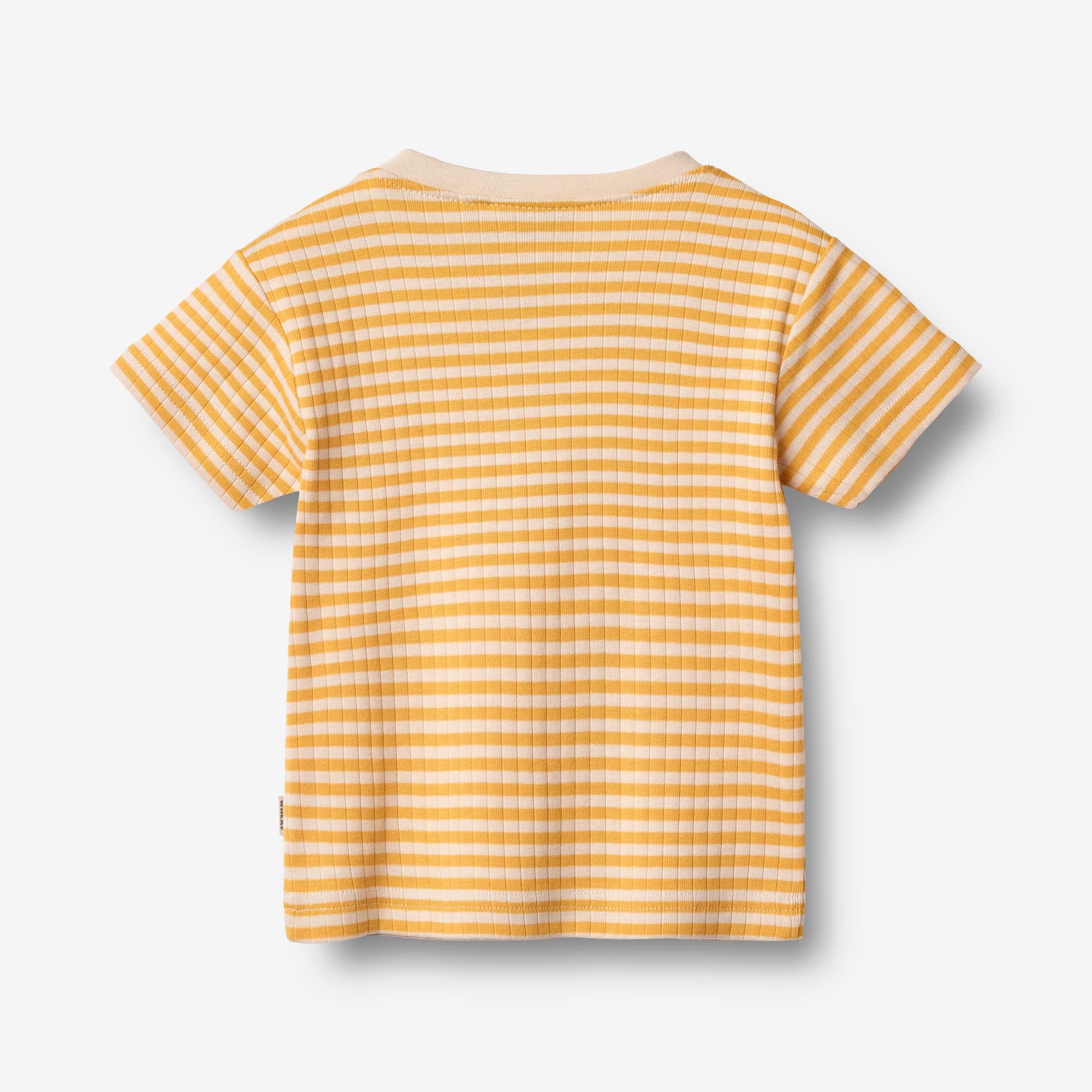 Kortærmet T-Shirt Fabian - yellow rib stripe