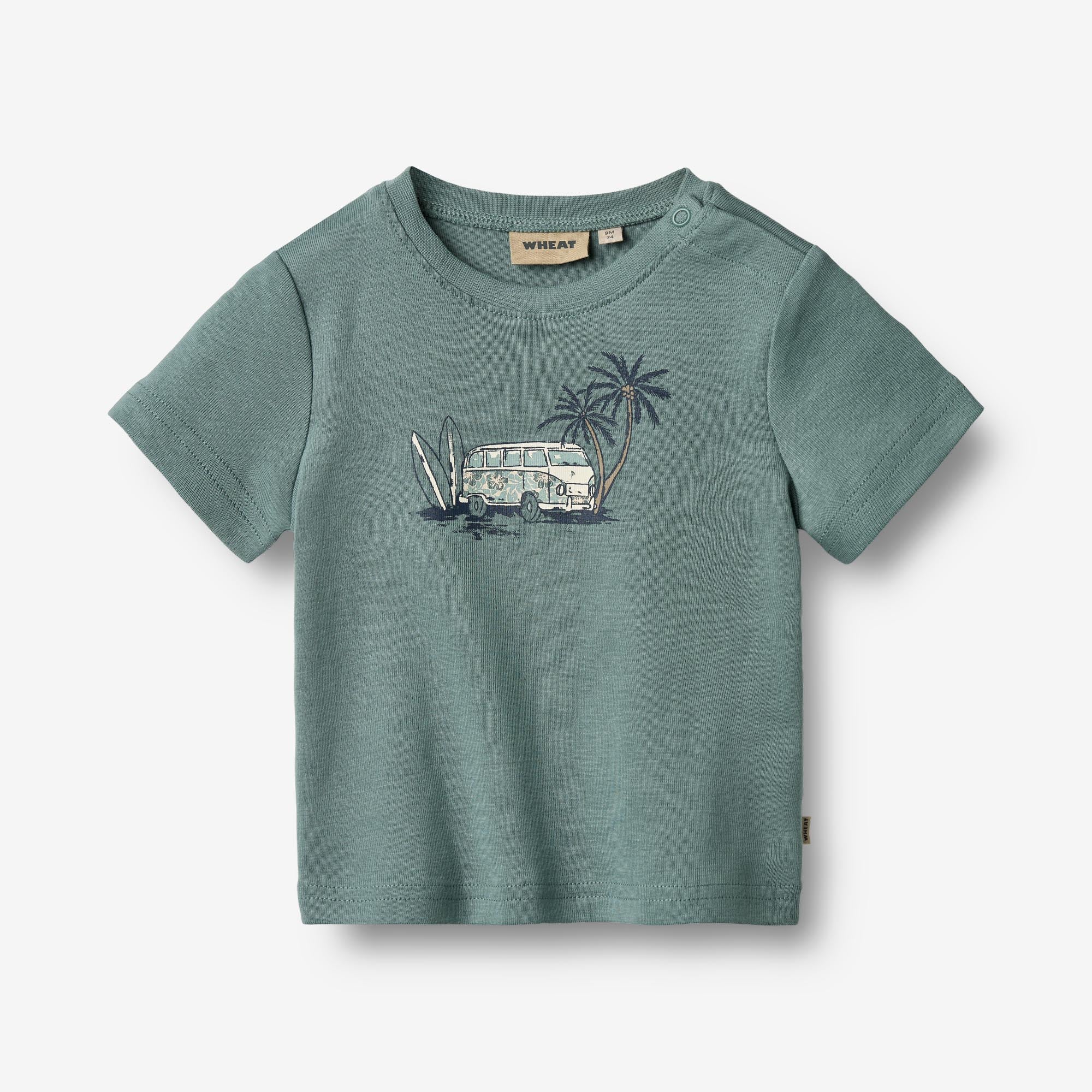 Wheat Main Kortærmet T-Shirt Valdemar Jersey Tops and T-Shirts 1454 stormy sea
