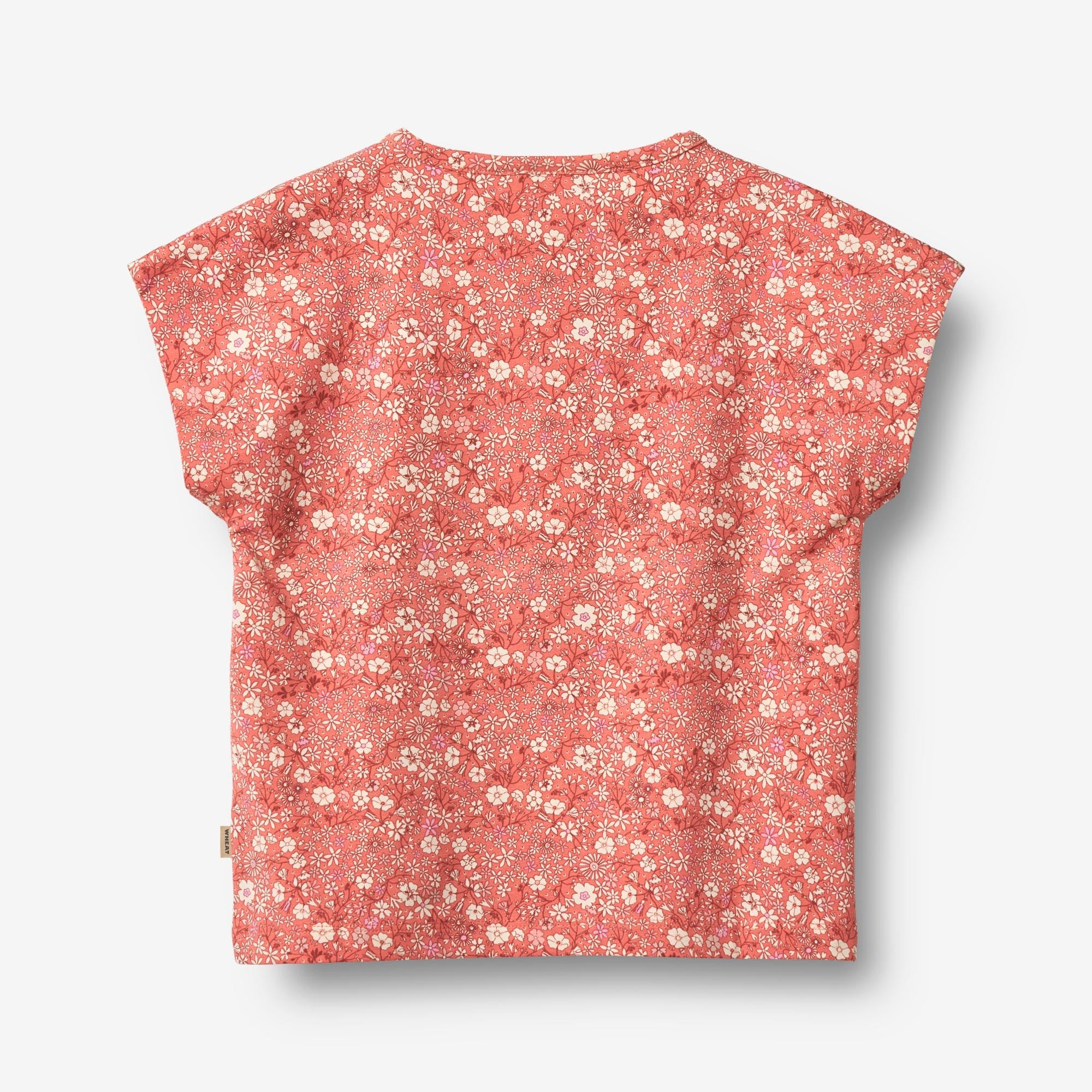 Kortærmet T-shirt Bette - coral flowers