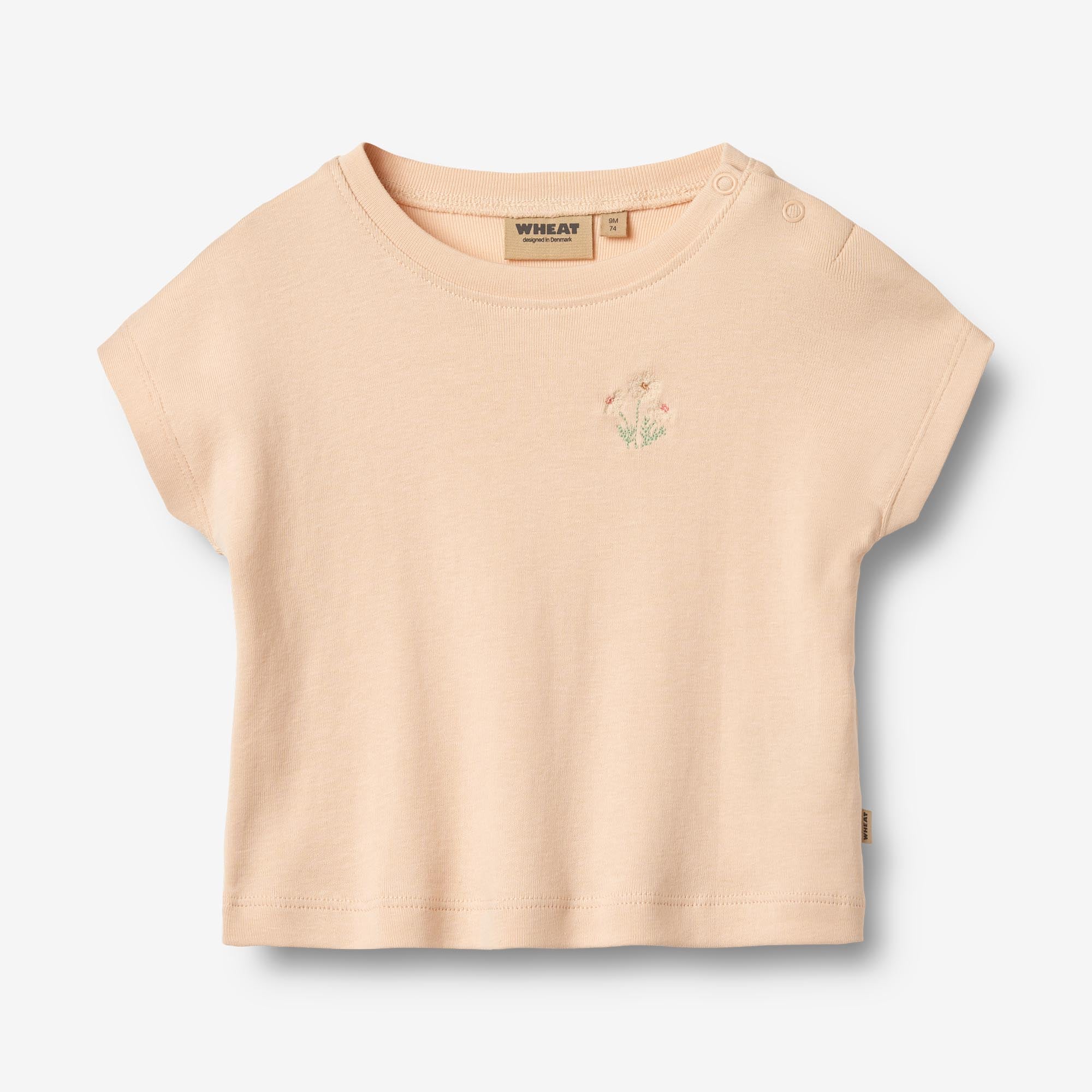 Wheat Main Kortærmet T-shirt Signe Jersey Tops and T-Shirts 9438 rose water