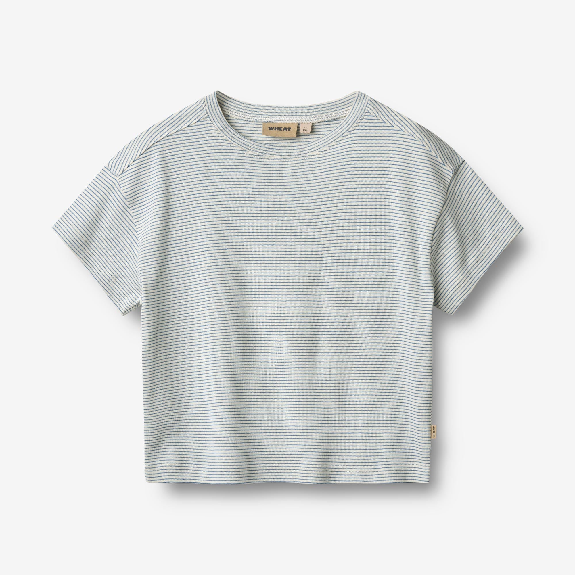 Wheat Main Kortærmet T-shirt Tommy T-Shirt 1048 blue stripe