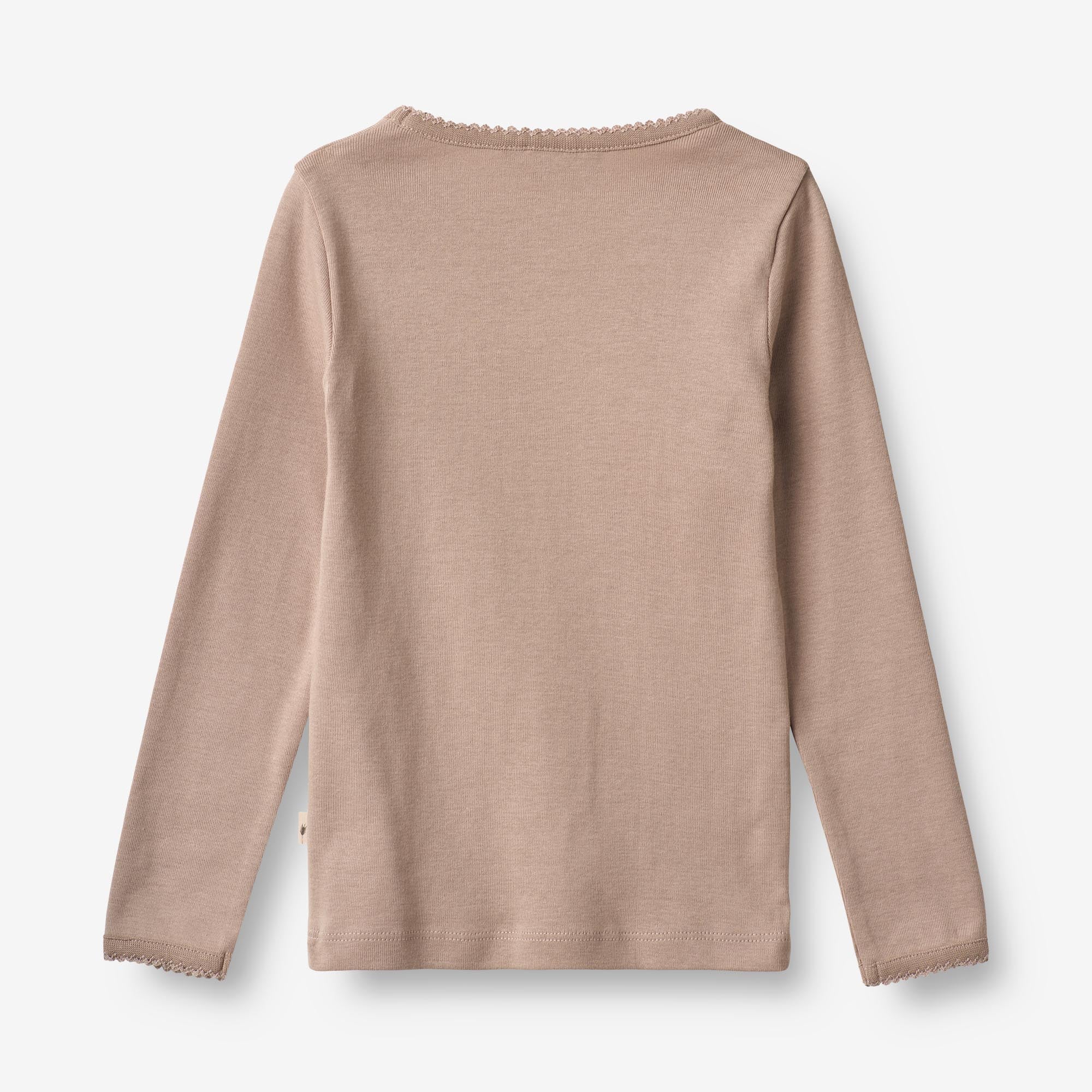 Langærmet Basis T-shirt Belis - grey rose