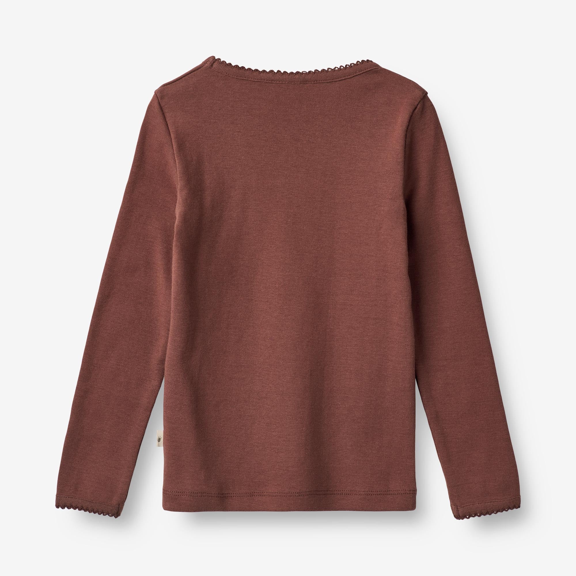 Langærmet Basis T-shirt Belis - plum rose