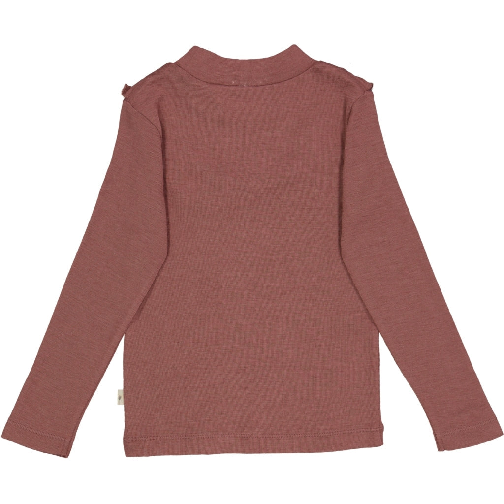 Langærmet Flæse T-shirt Uld