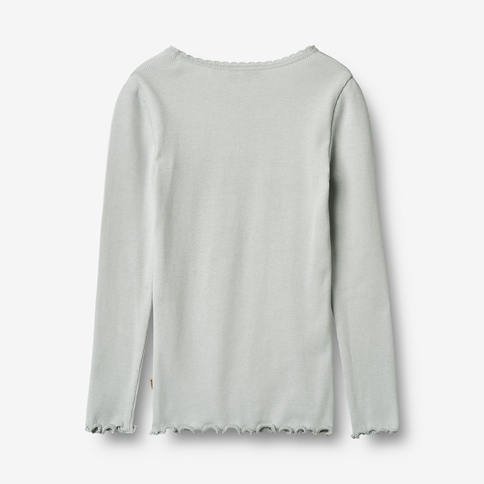 Langærmet Rib T-Shirt Reese - soft blue