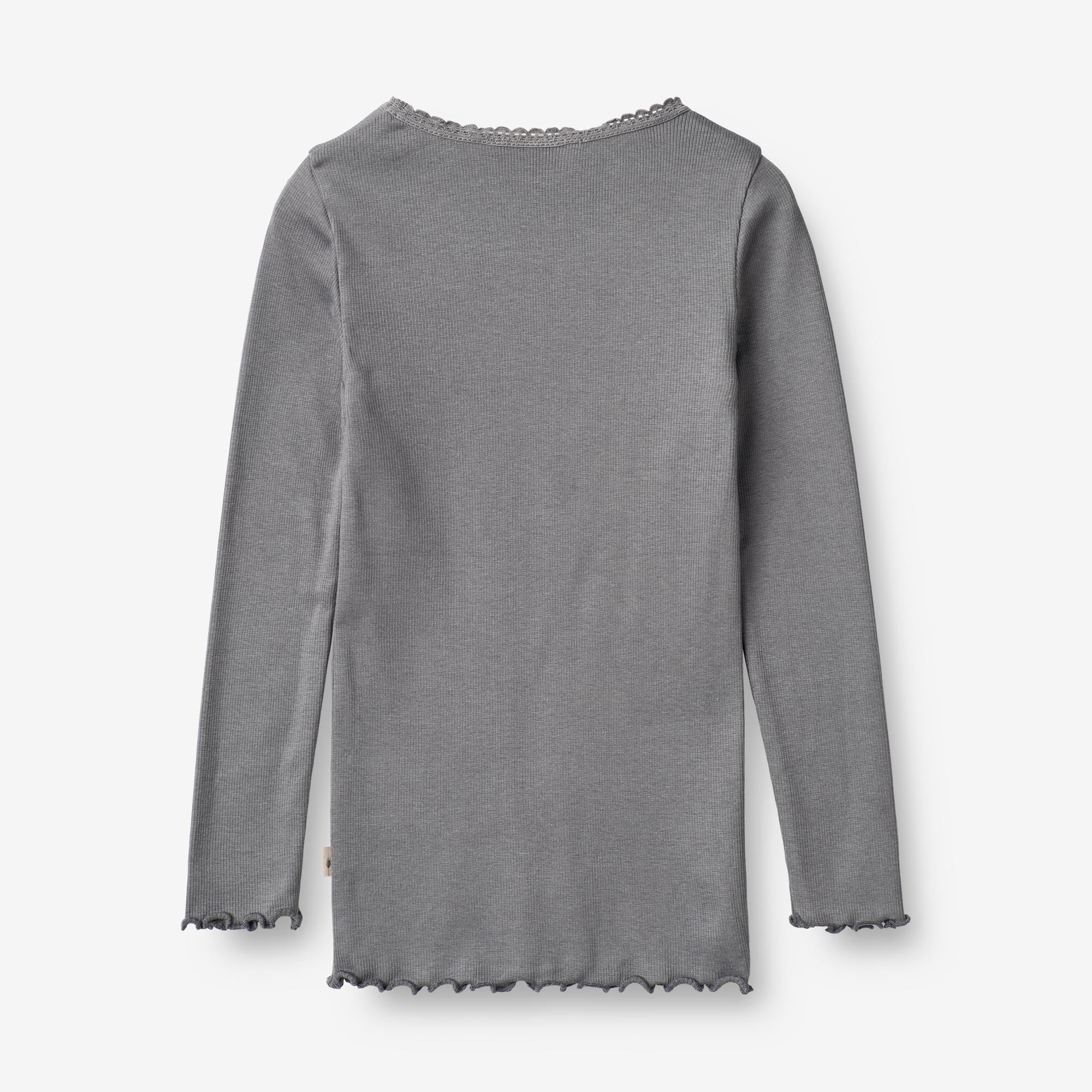 Langærmet Rib T-shirt Reese - autumn sky