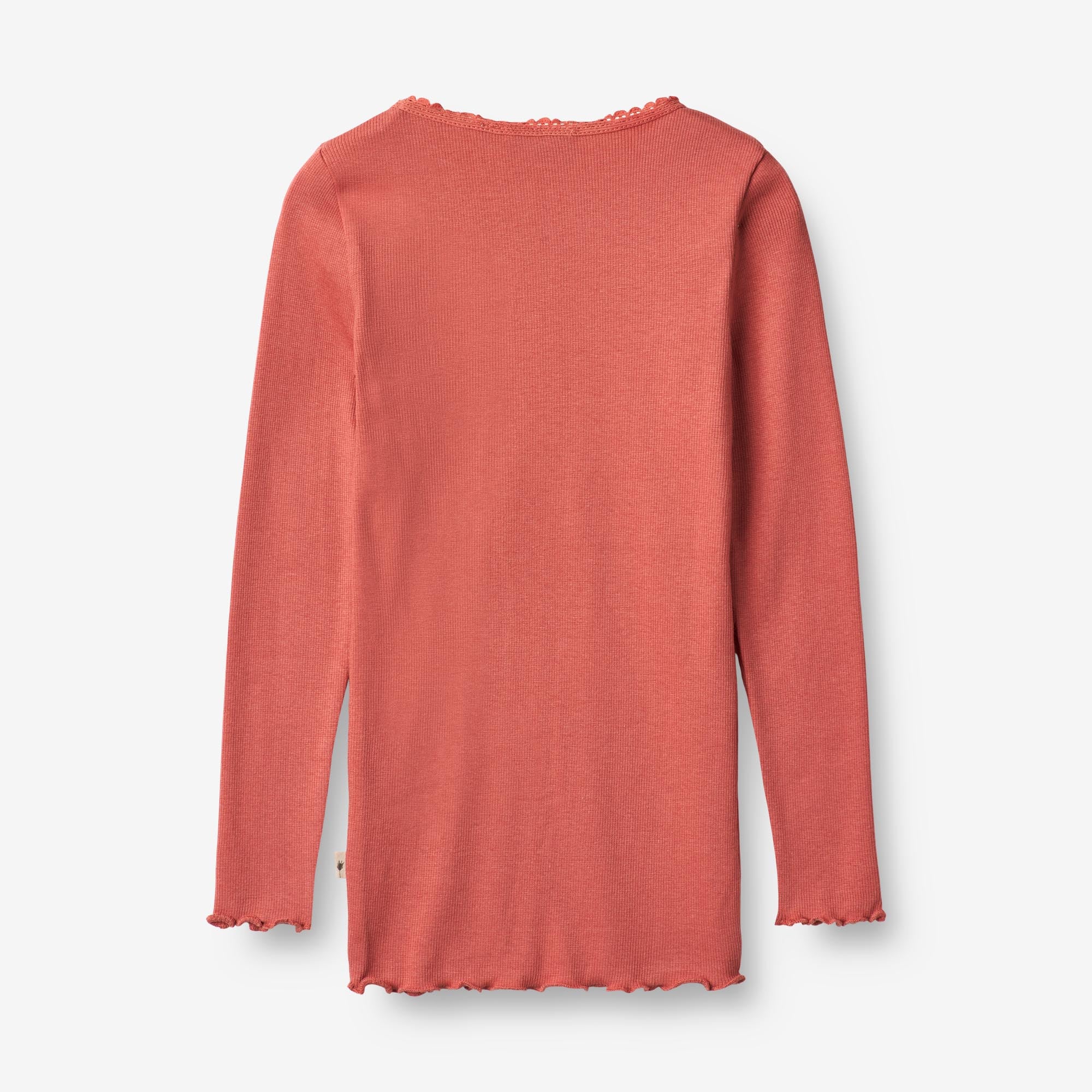 Langærmet Rib T-shirt Reese - faded rose