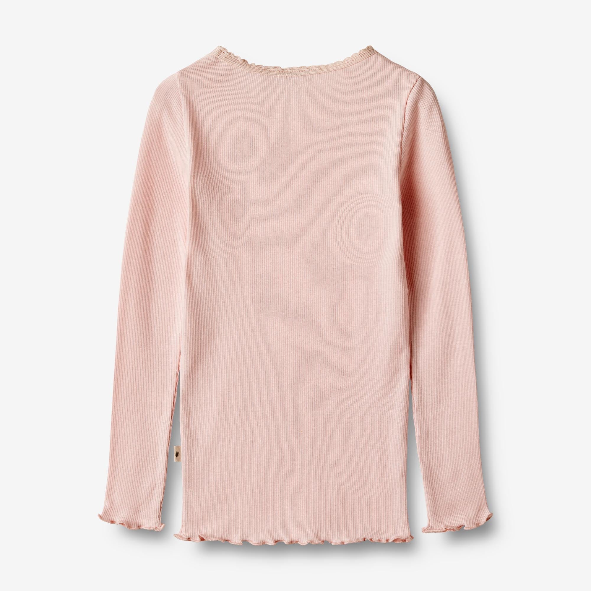 Langærmet Rib T-shirt Reese - rose ballet