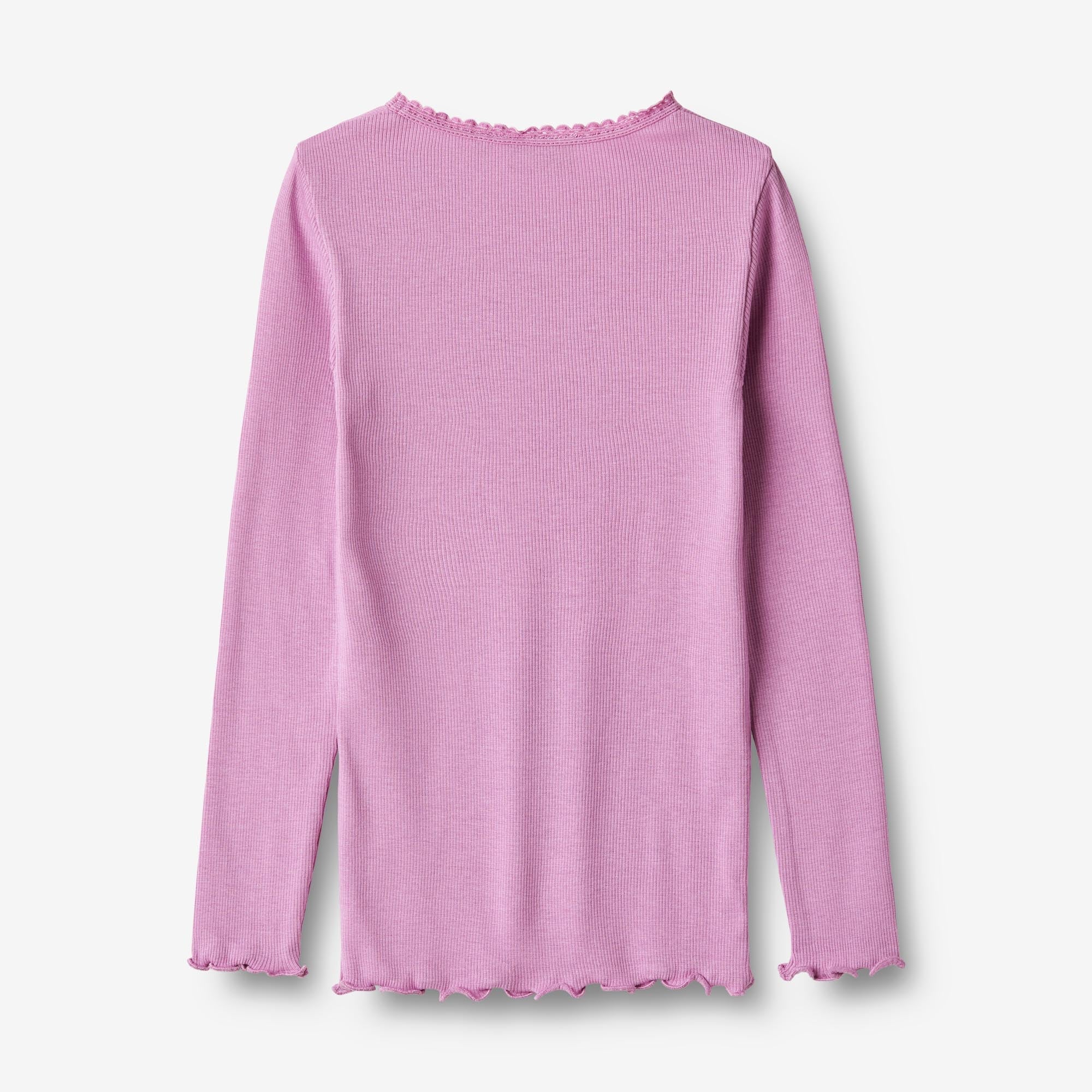 Langærmet Rib T-shirt Reese - iris