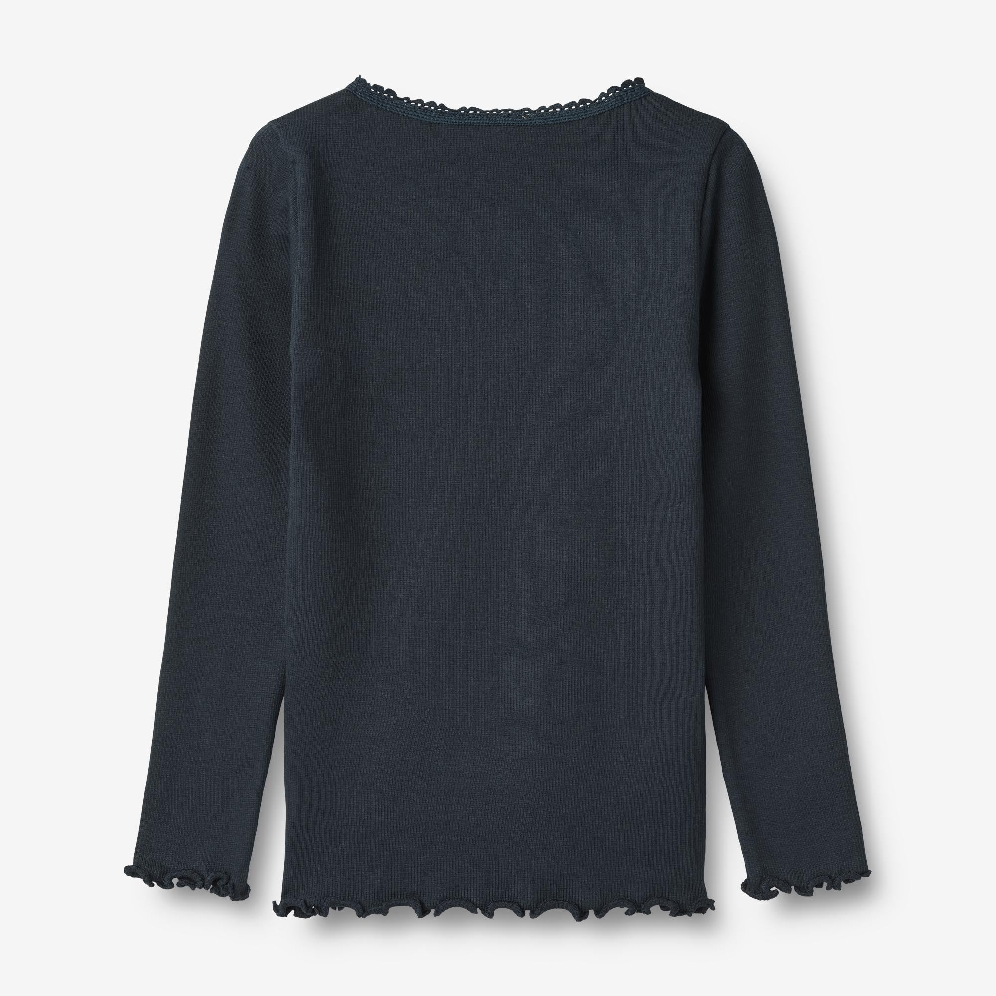 Langærmet Rib T-shirt Reese - navy