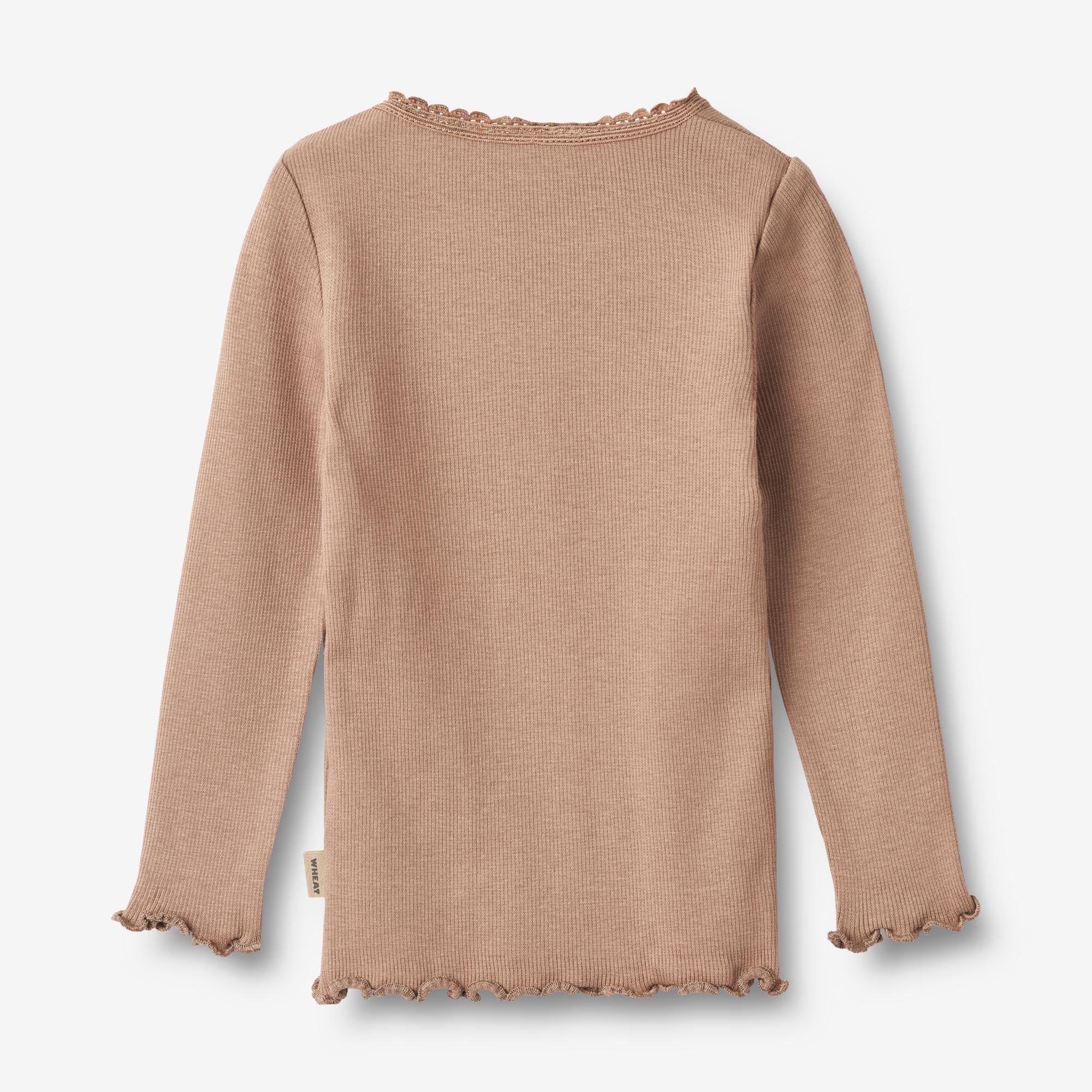 Langærmet Rib T-shirt Reese | Baby - nougat rose
