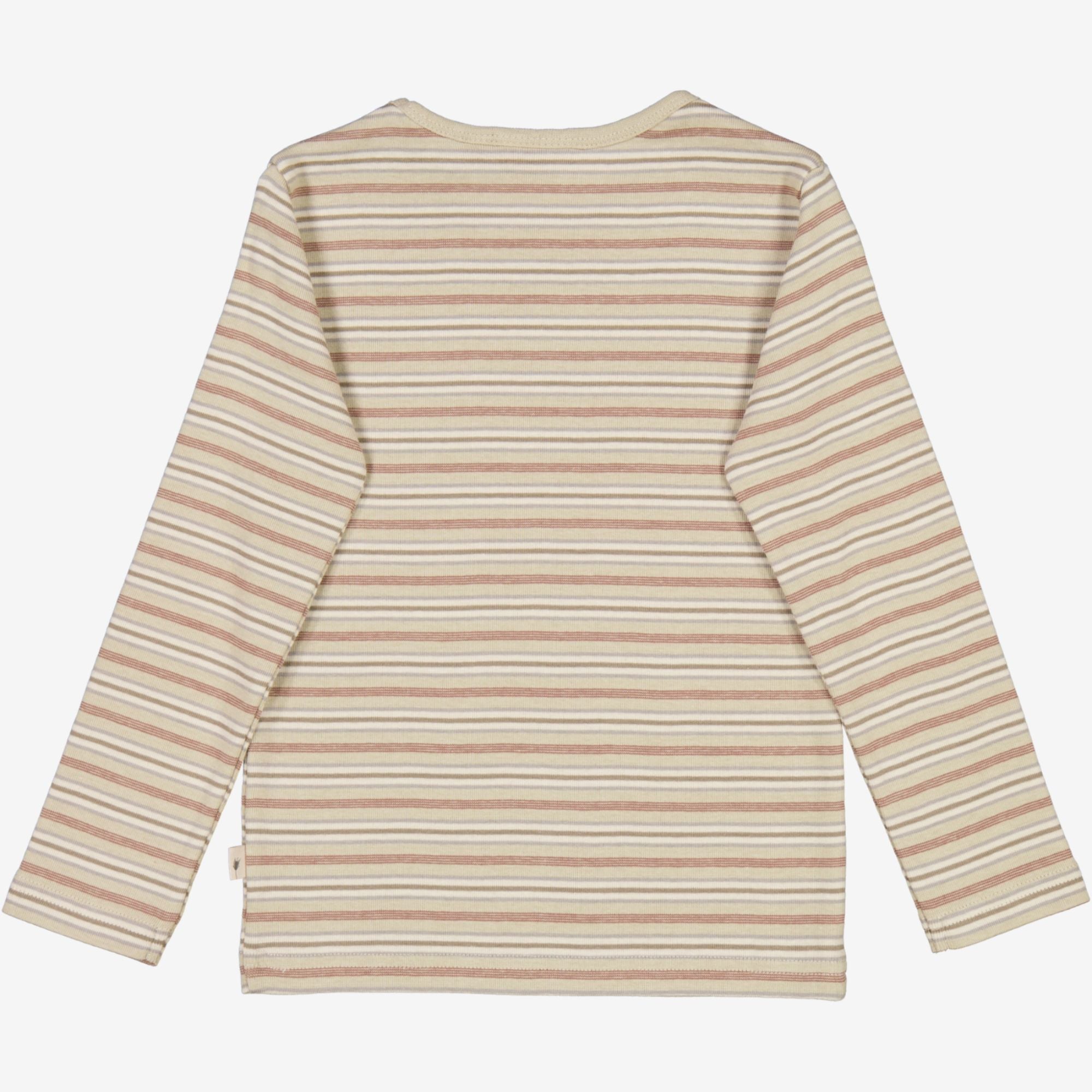 Langærmet Stribet T-shirt - dusty stripe
