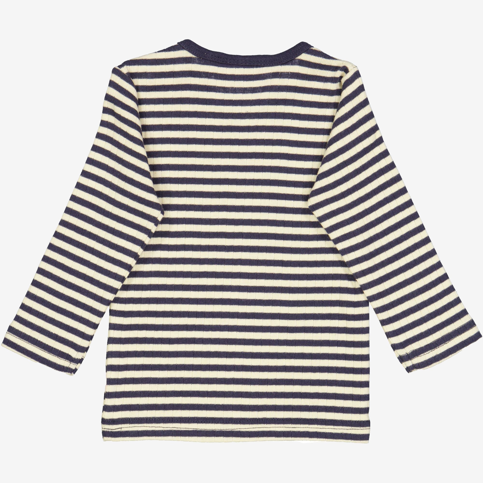 Langærmet Stribet T-shirt | Baby - midnight stripe
