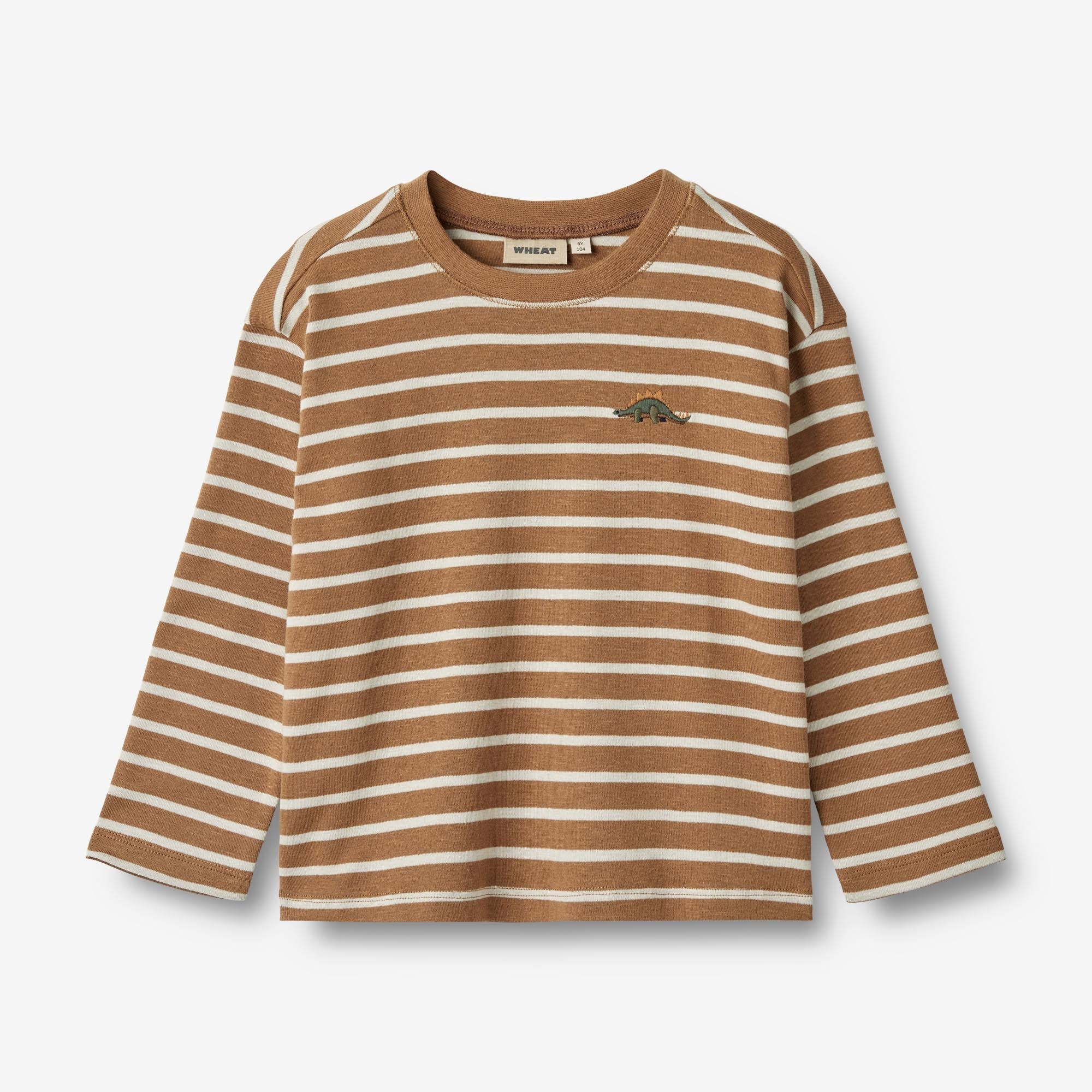 Wheat Main Langærmet T-Shirt Dallas Jersey Tops and T-Shirts 5078 caramel stripe