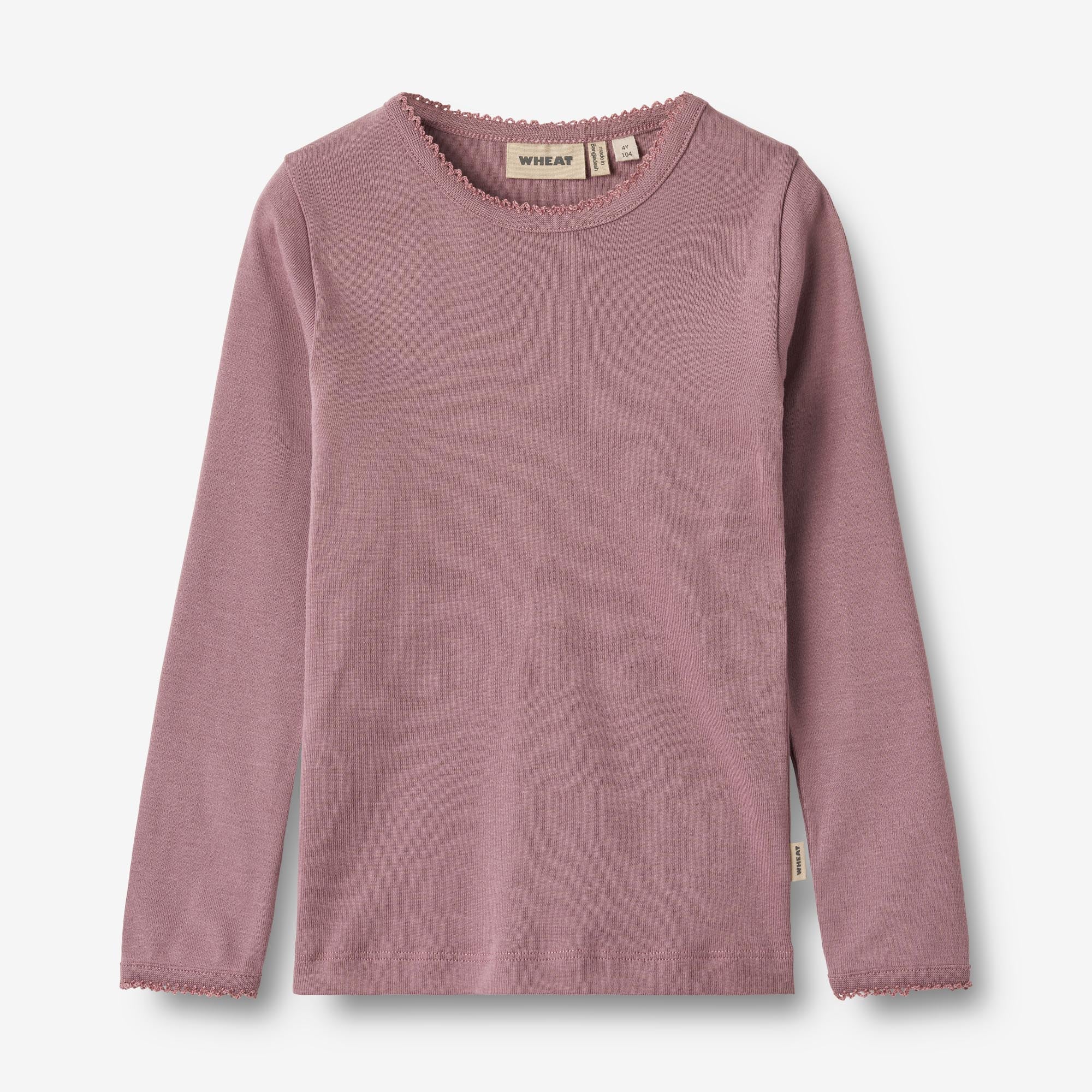 Wheat Main Langærmet T-shirt Belis Jersey Tops and T-Shirts 1308 lavender dawn